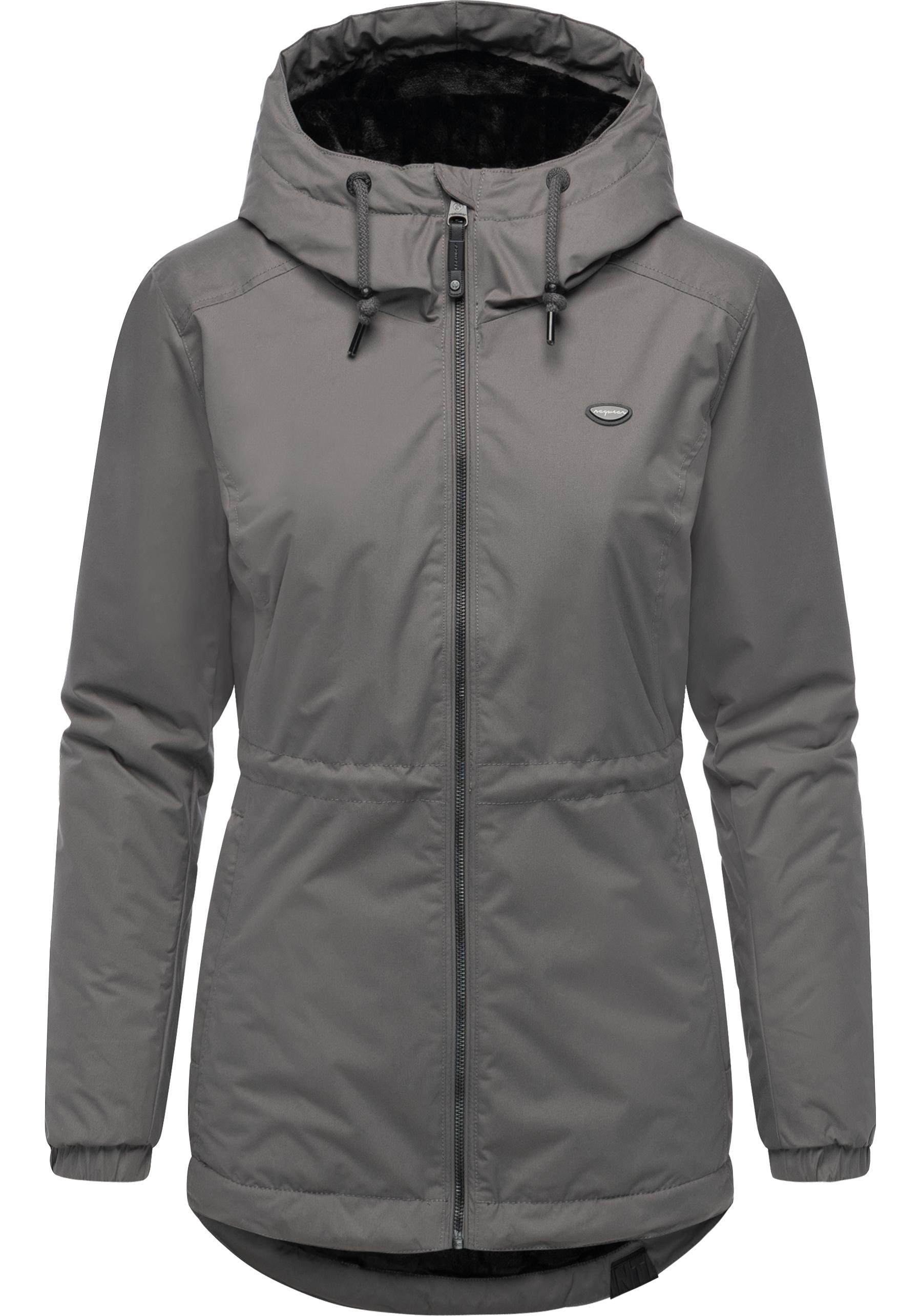 Winterjacke RAGWEAR "Dankka Warm", Damen, Gr. XXXL(46), stein, Obermaterial: 100% Polyester; Innenfutter: 100% Polyester; Wattierung: 100% Polyester, Basic, figurumspielend Po-bedeckend, hoch geschlossener Ausschnitt, Ärmel ohne Ärmelschlitz elastischer B