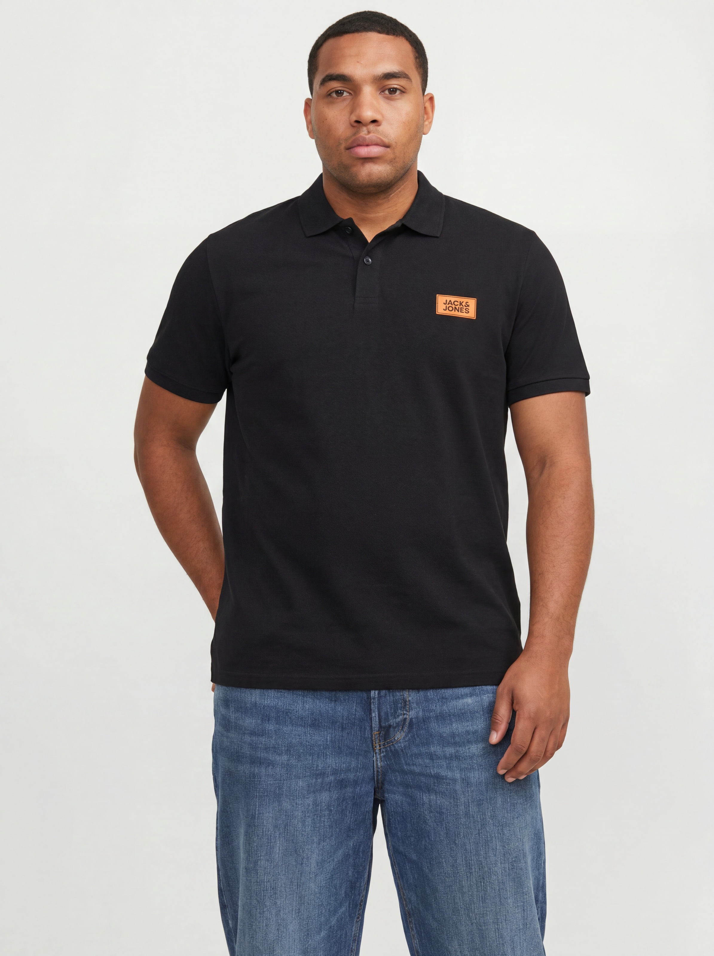 Jack & Jones PlusSize Poloshirt »JJRUSH POLO SS 2PK MP PLS« Packung, 2 Baumwolle, regular fit