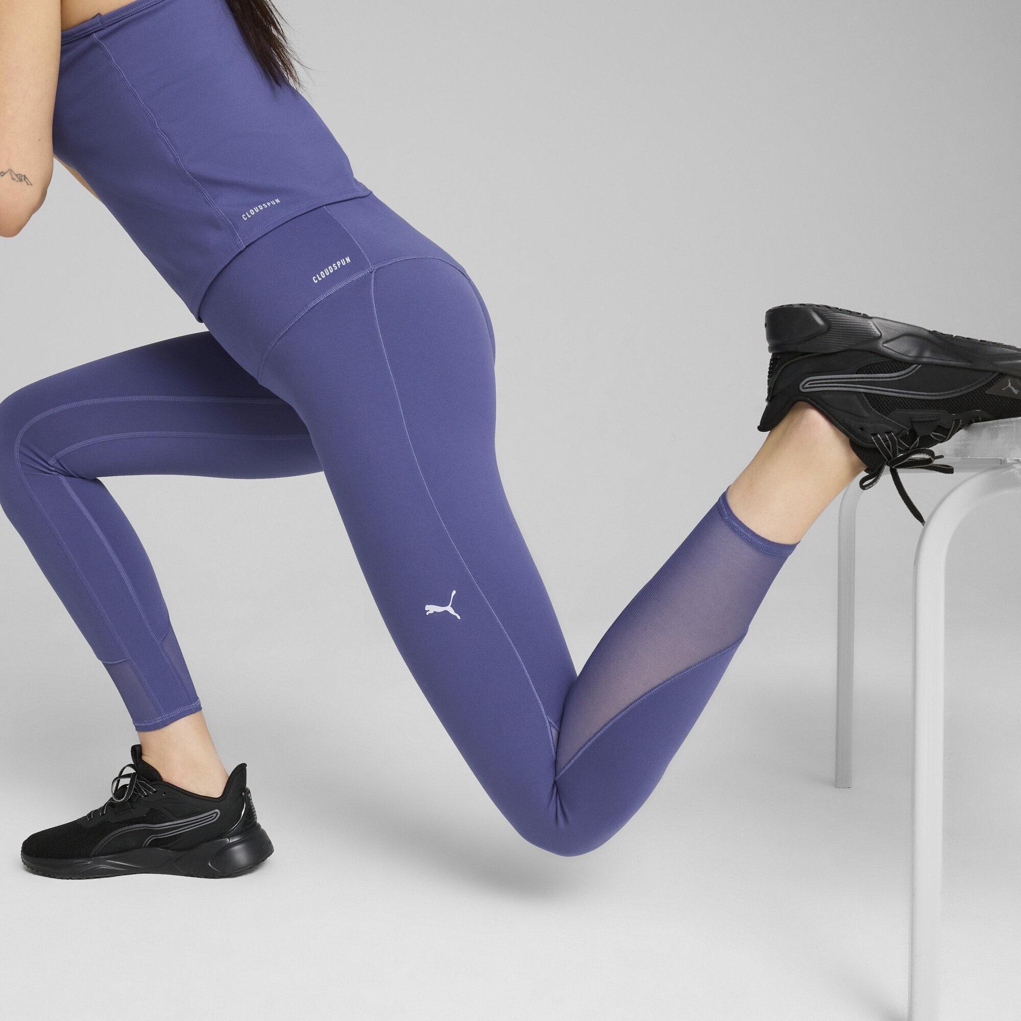 PUMA Trainingstights »CLOUDSPUN Hochgeschnittene 7/8 Leggings aus weichem Mesh Damen«
