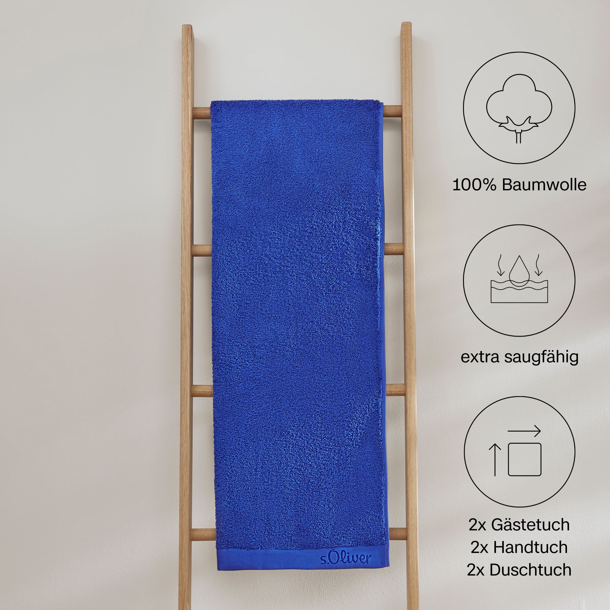 s.Oliver Handtuch Set "s.Oliver, Premium Qualität, 600 gr/m²" Set 6 Stk. Wa günstig online kaufen
