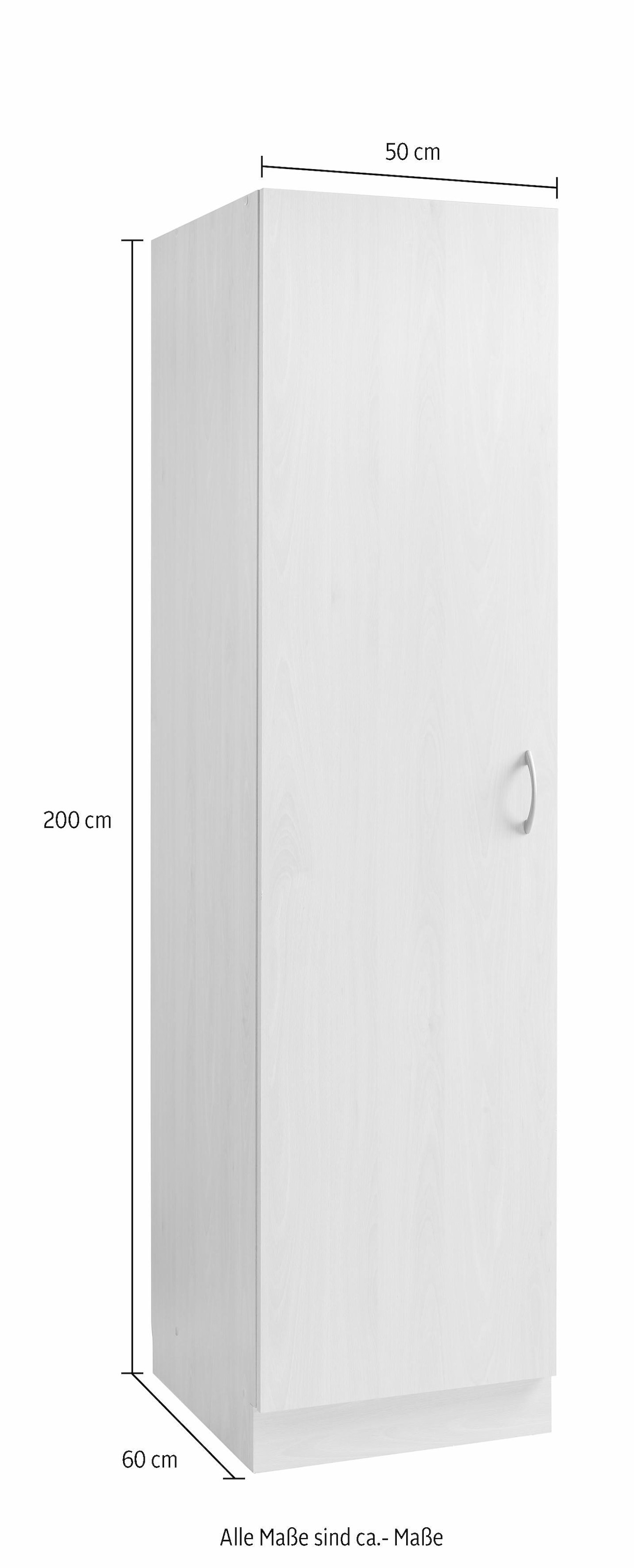 wiho Küchen Seitenschrank »Kiel«, 50 cm breit, Höhe 200 cm bestellen | BAUR | Vorratsschränke