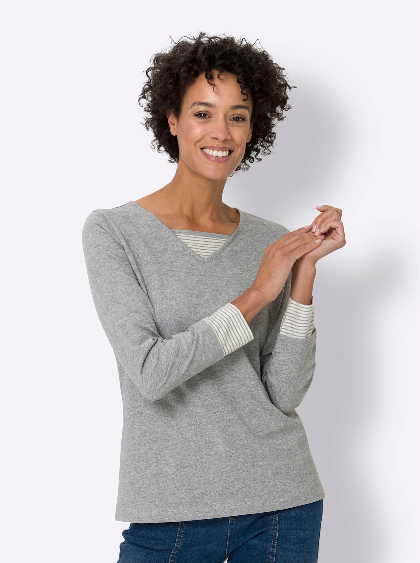 Classic Basics Langarmshirt "Shirt" 1 Stk. tlg. günstig online kaufen