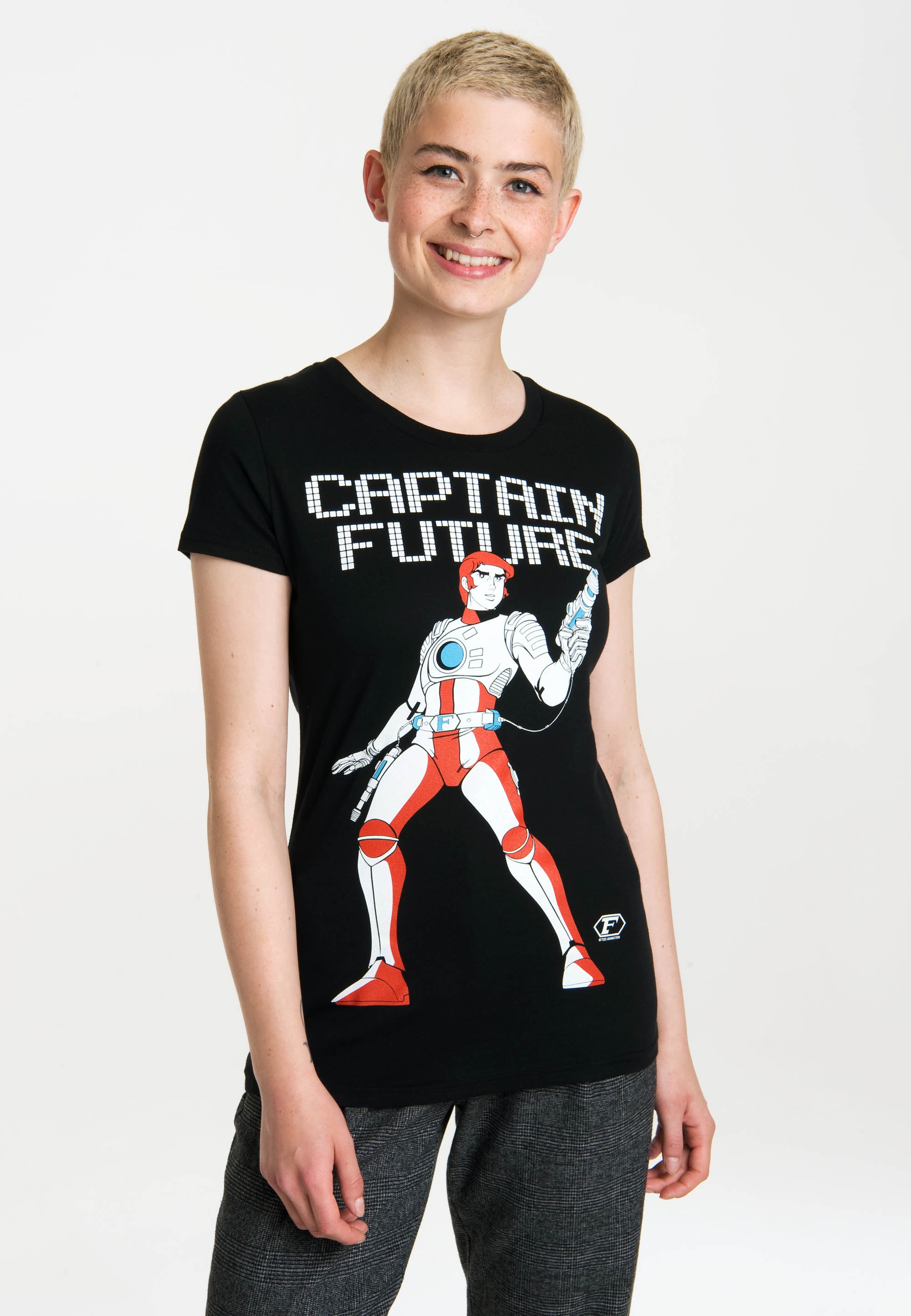für BAUR T-Shirt »Captain Retro-Druck Future«, | bestellen LOGOSHIRT mit coolem