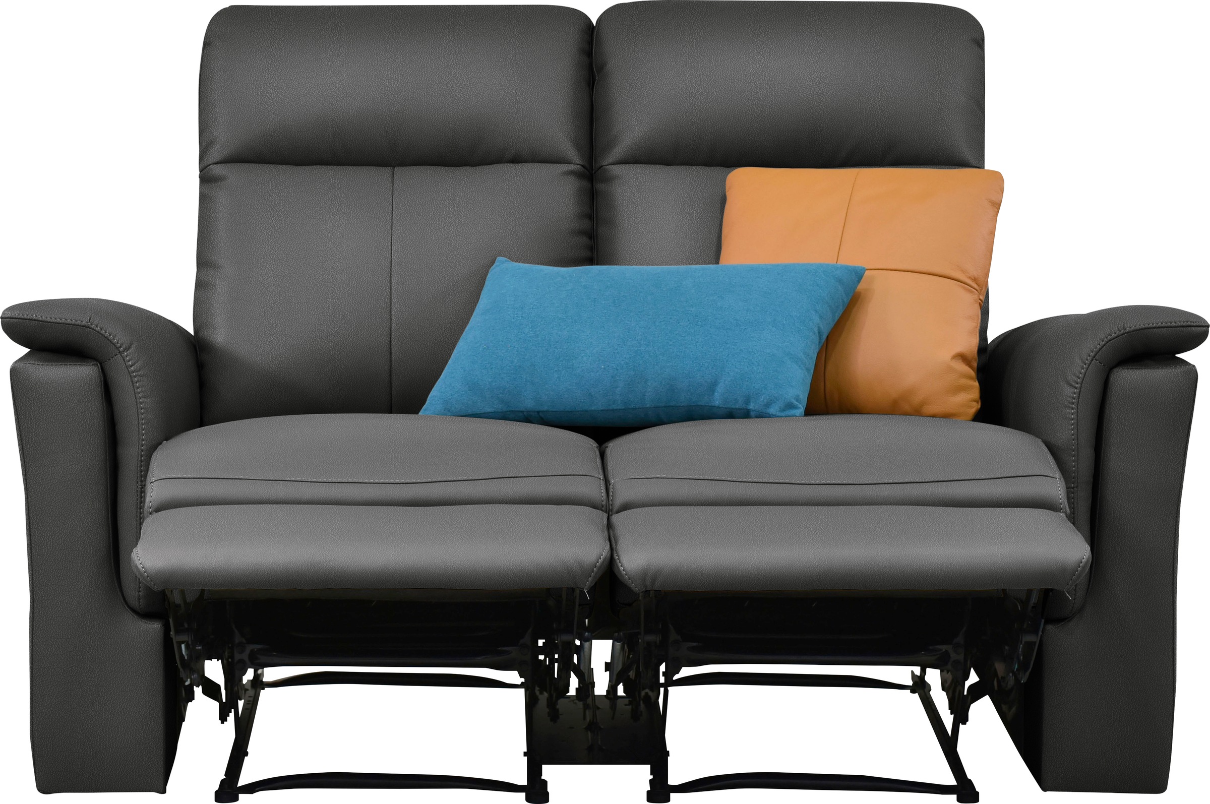 2-Sitzer HOME AFFAIRE "Southbrook", grau, B:144cm H:99cm T:92cm, Kunstleder 100% Polyurethan, Sofas, mit manueller und elektrischer Relaxfunktion 3