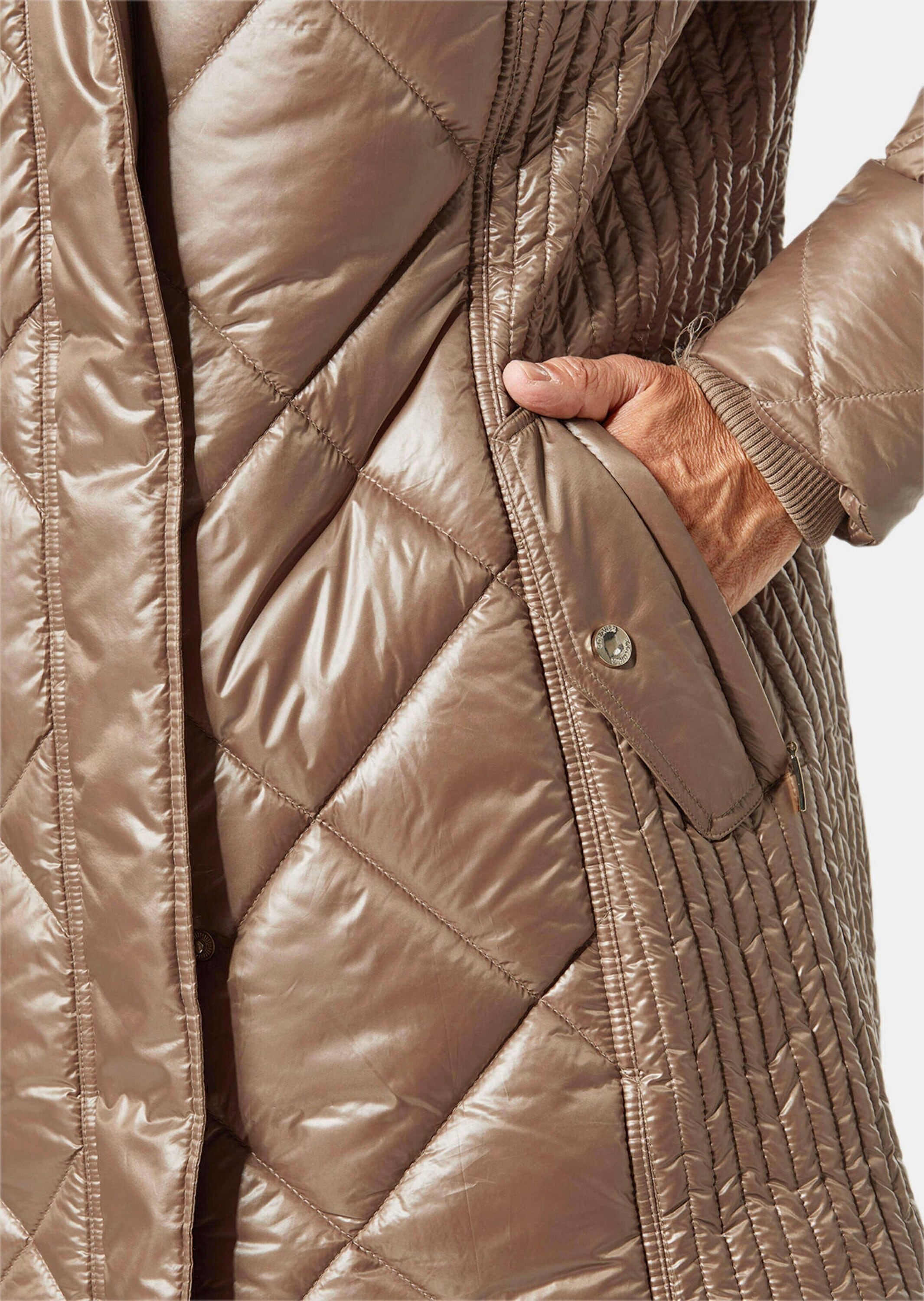 GOLDNER Steppjacke »Longsteppjacke Longsteppjacke mit hübschem Innenfutter«