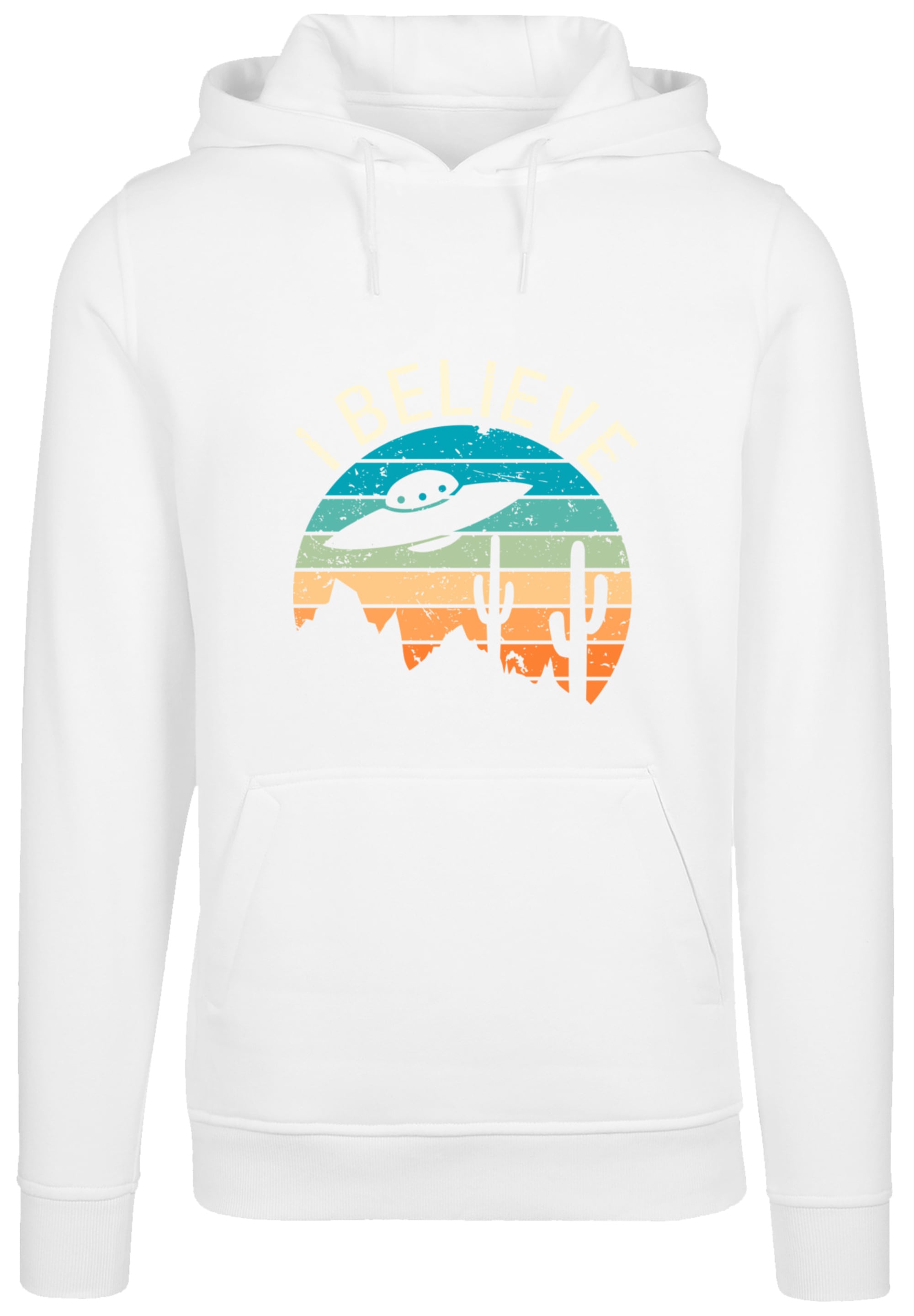 F4NT4STIC Kapuzenpullover »I Believe UFO Alien Sonnenuntergang«, Premium Qualität