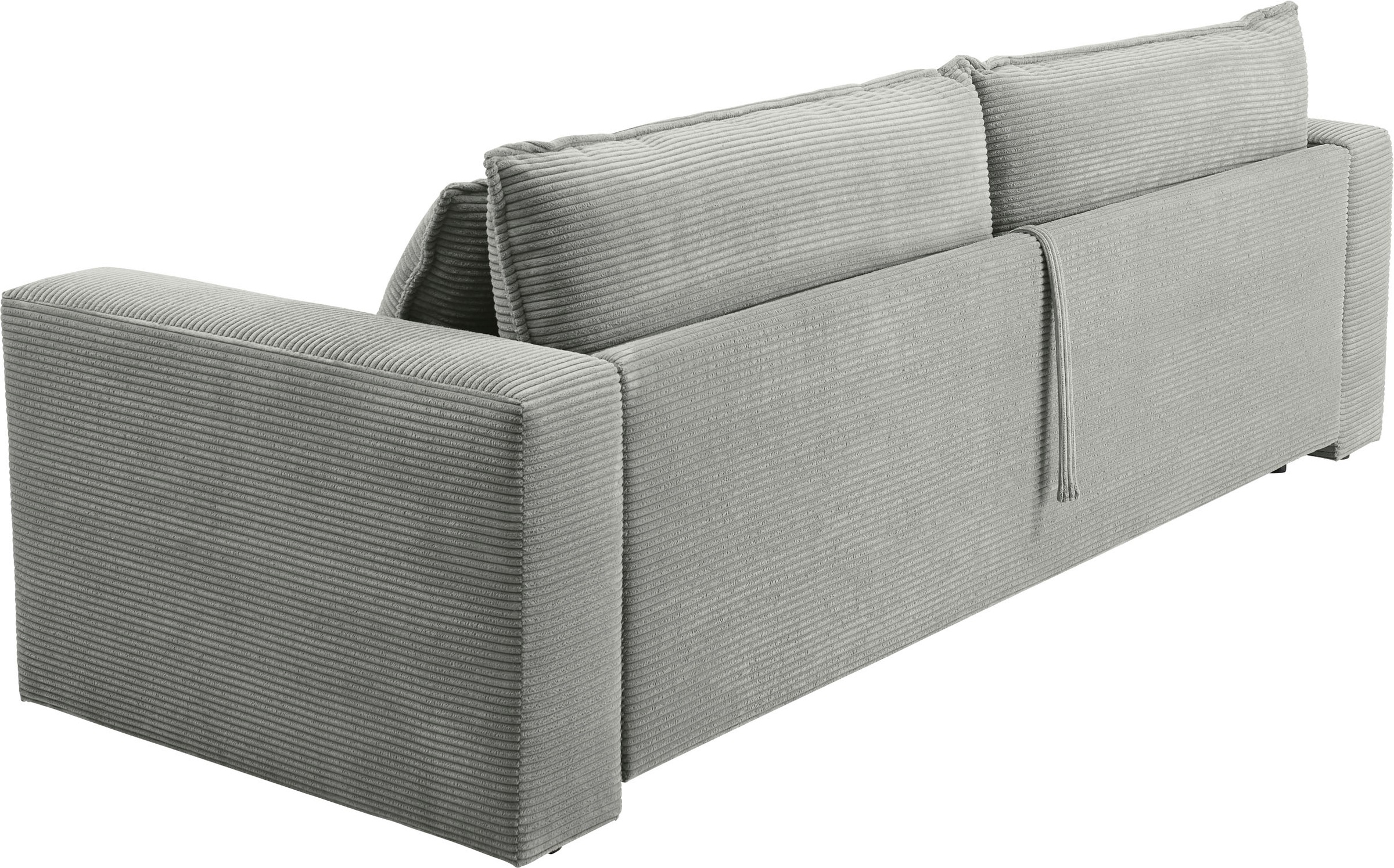 Places of Style Sitzgruppe »PIAGGE«, (2 tlg.), 3-Sitzer-Sofa mit Bettfunktion und Loveseat-Hocker im Set