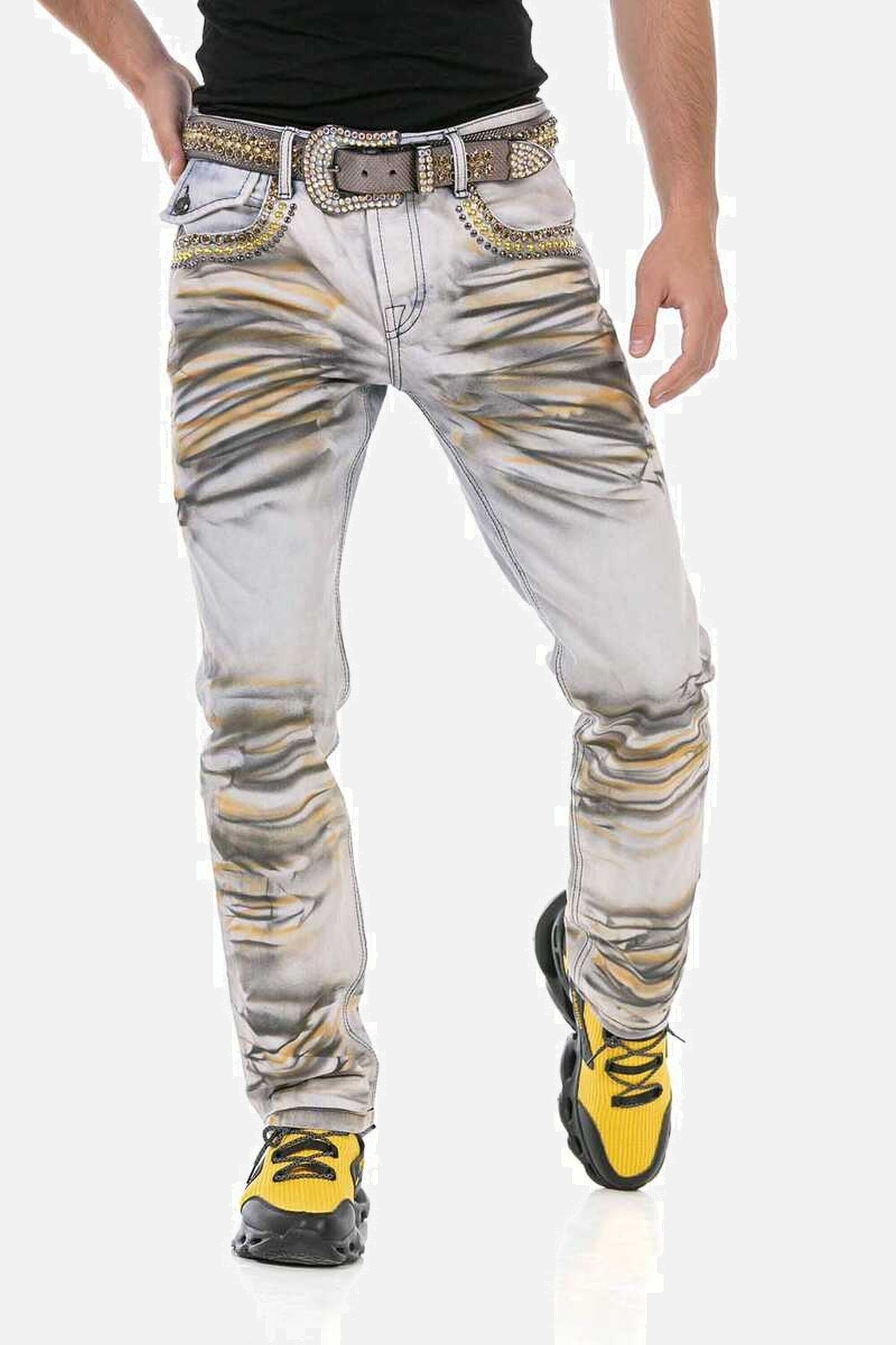 Cipo & Baxx 5-Pocket-Jeans "Jeans", in extravagantem Look, CD733