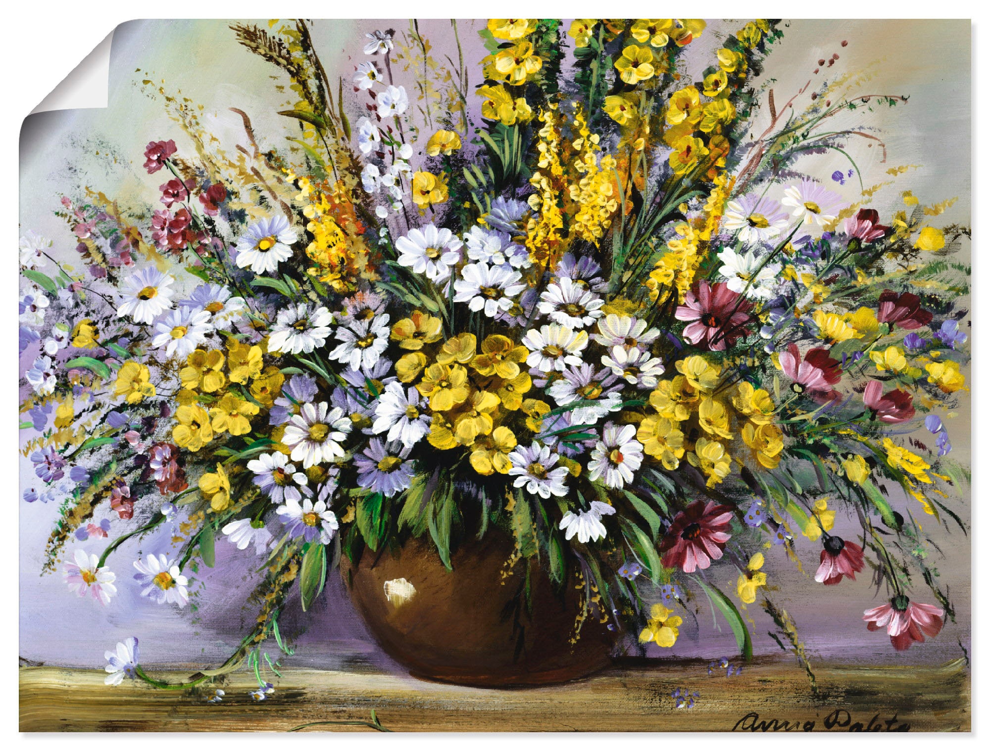 Artland Wandbild "Herrlichkeit von Gänseblümchen", Blumen, (1 St.), als Leinwandbild, Poster in verschied. Größen