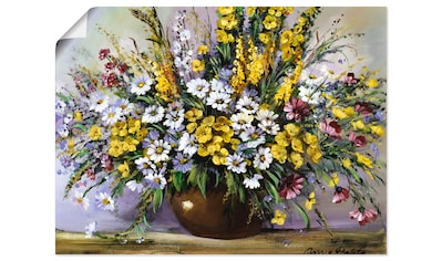 Wandbild »Herrlichkeit von Gänseblümchen«, Blumen, (1 St.), als Leinwandbild, Poster...