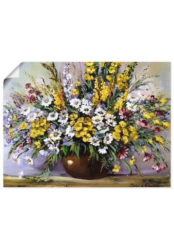 Wandbild »Herrlichkeit von Gänseblümchen«, Blumen, (1 St.)