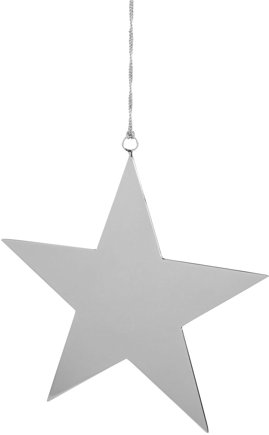 Fink Weihnachtsfigur "Dekohänger, STAR", Dekostern, Weihnachtsdeko aus Edelstahl, poliert, Ø ca. 21 cm