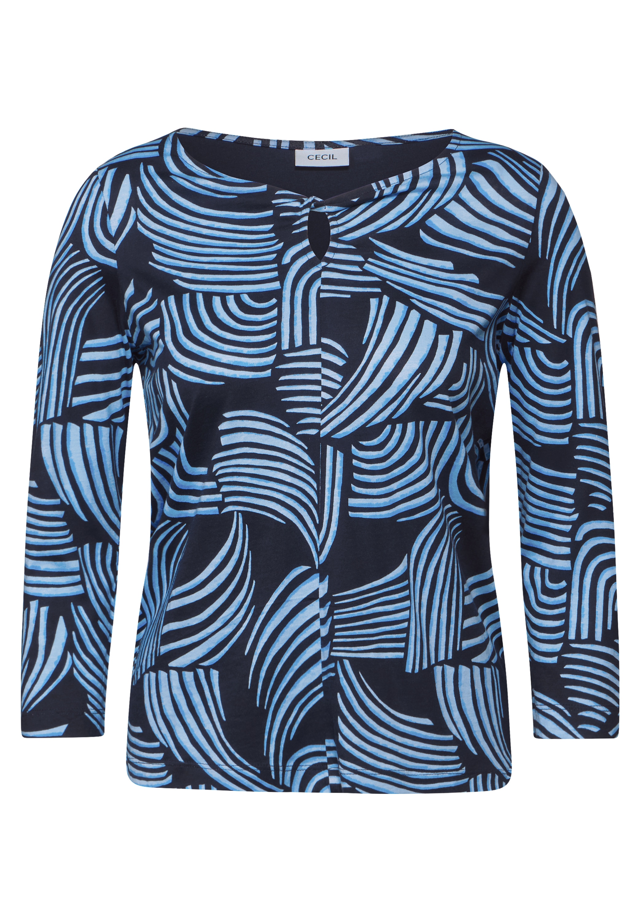 Cecil 3/4-Arm-Shirt, mit All-Over Print