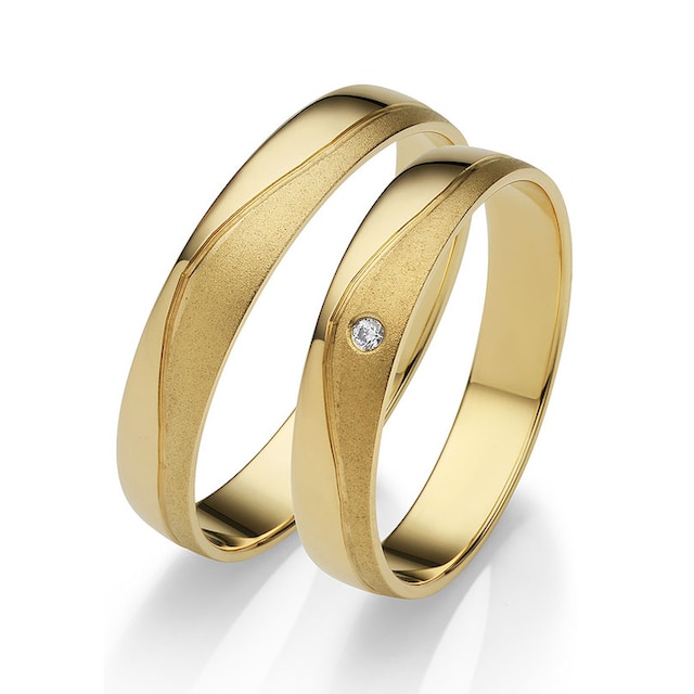 Firetti Trauring »Schmuck Geschenk Gold 375 Hochzeit Ehering \