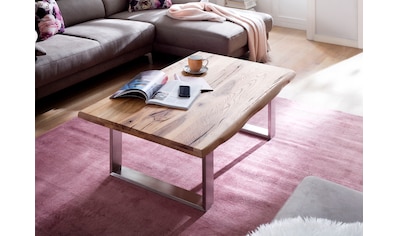 MCA furniture Couchtisch, Couchtisch Massivholz mit Baumkante kaufen