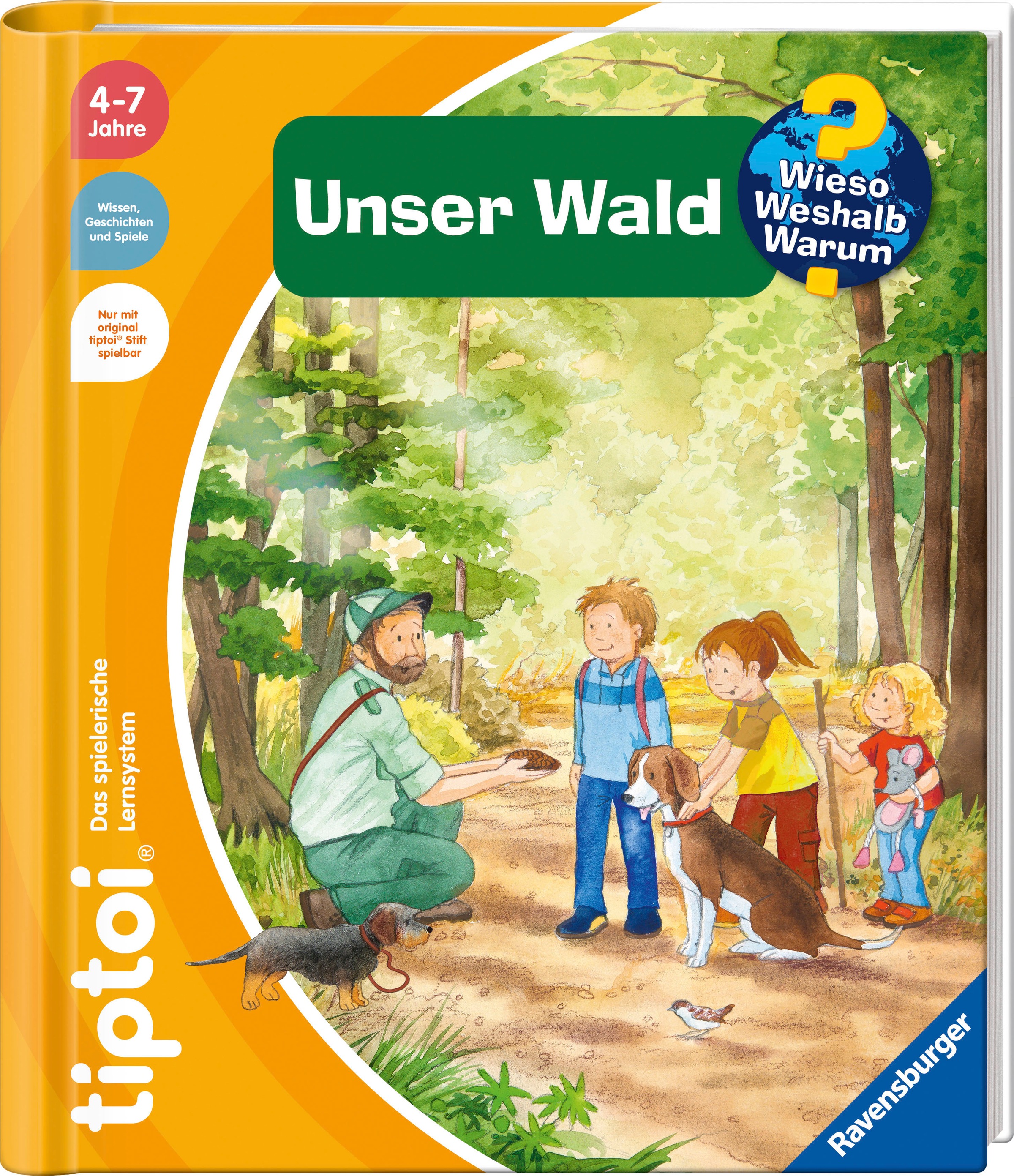 RAVENSBURGER Kinderbuch "tiptoi WWW Unser Wald", bunt, Bücher, Made in Europe