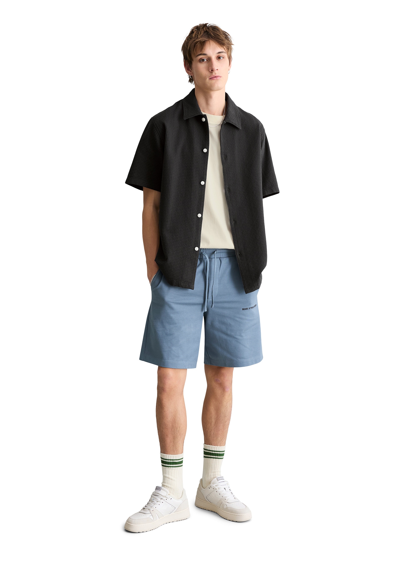 Marc O'Polo DENIM Kurzarmhemd »mit Karo-Struktur«