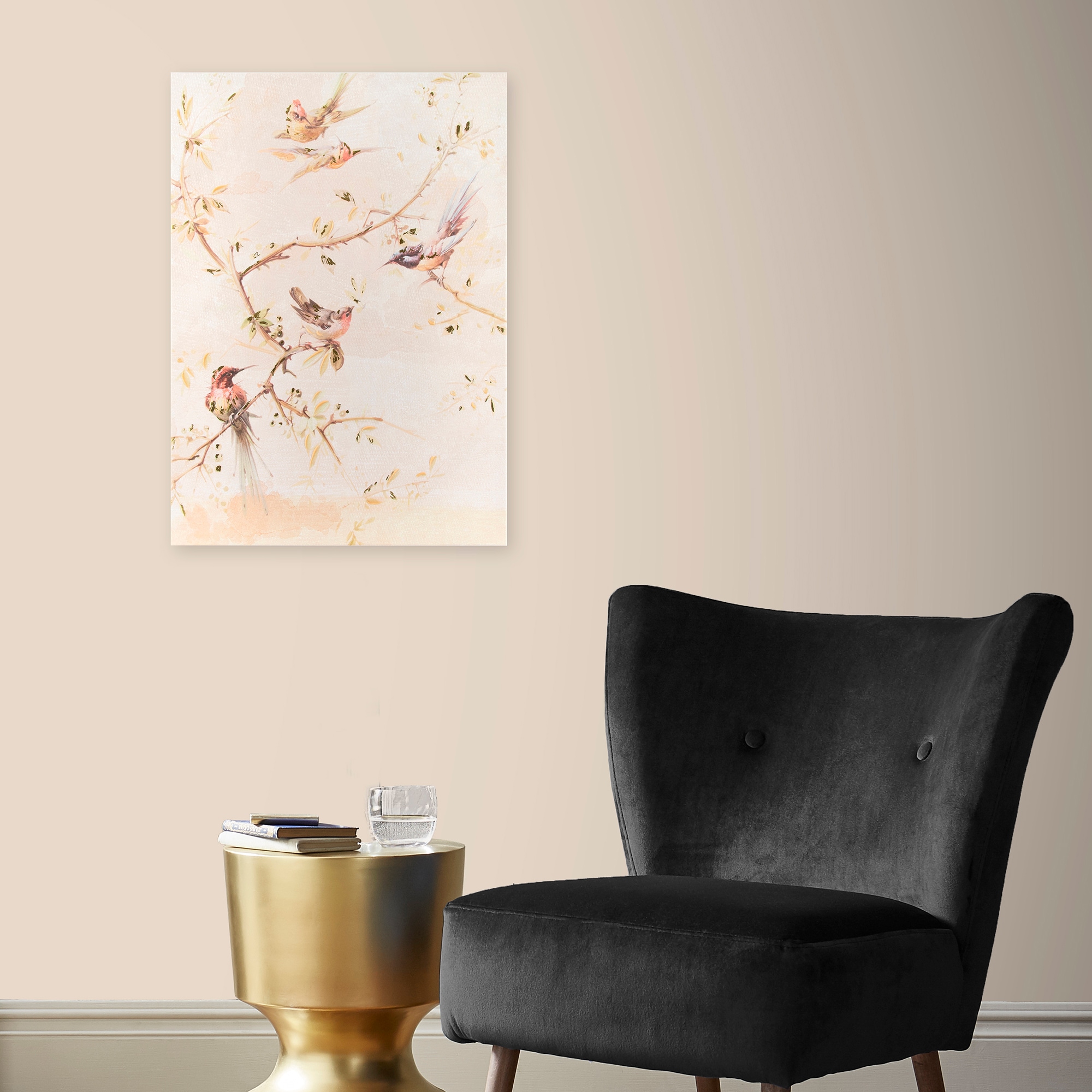 Art for the home Leinwandbild "Vogel", (1 St.), Handgemalt Wandbild Gold Me günstig online kaufen