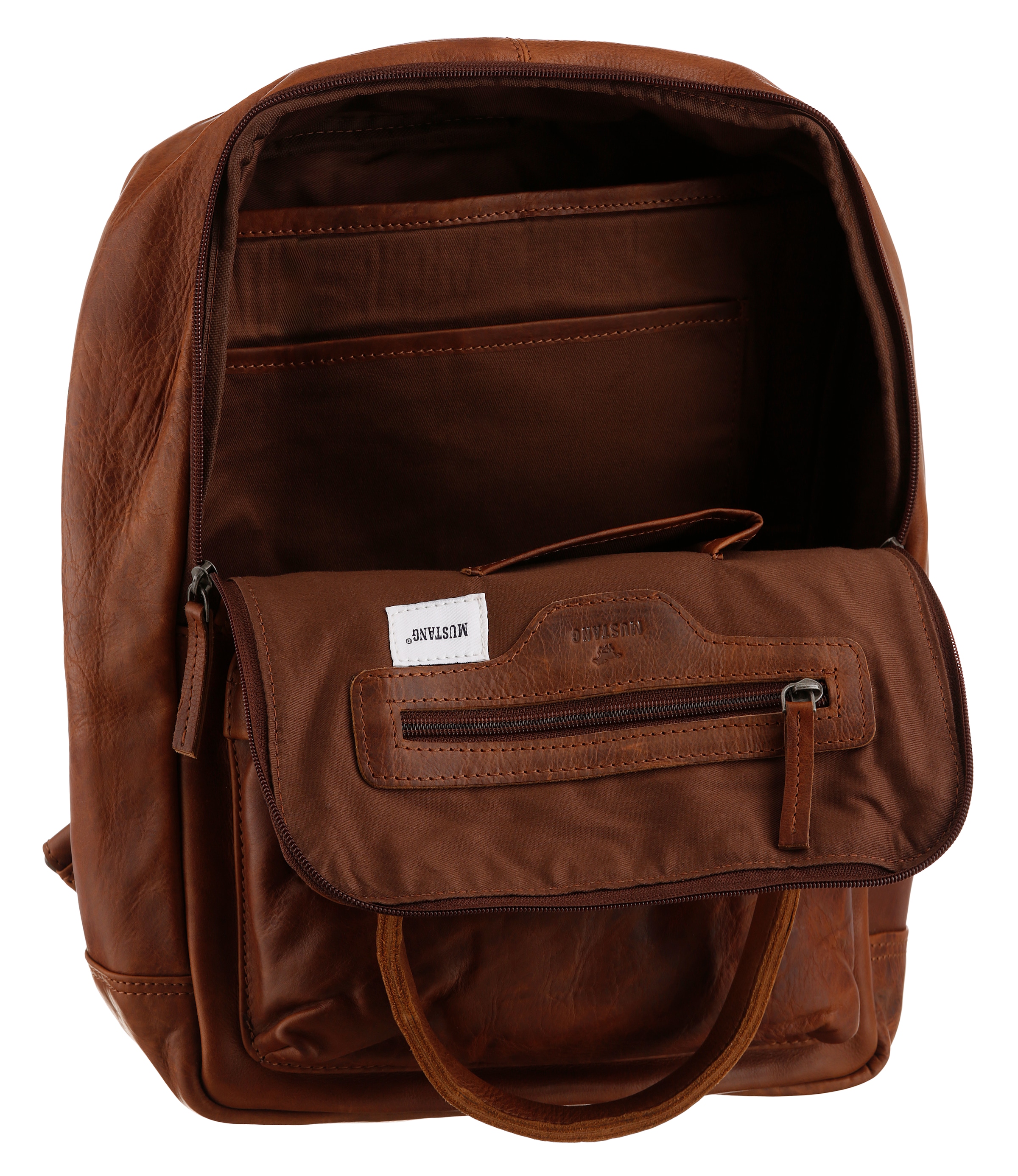 MUSTANG Cityrucksack »Catania Backpack«, mit online kaufen | Reißverschluss-Vortasche BAUR