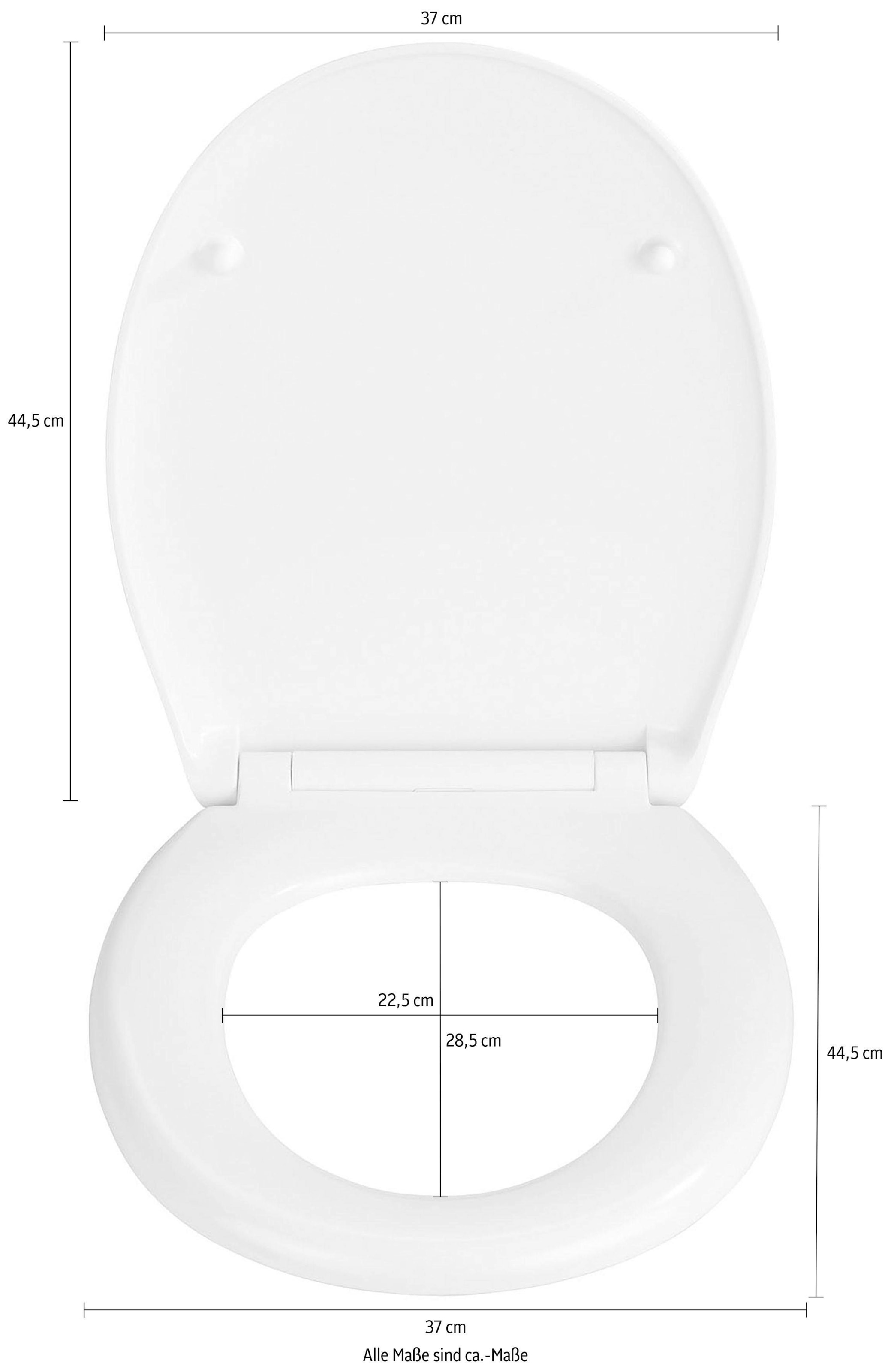 WENKO WC-Sitz »Rieti«, Duroplast, mit Absenkautomatik
