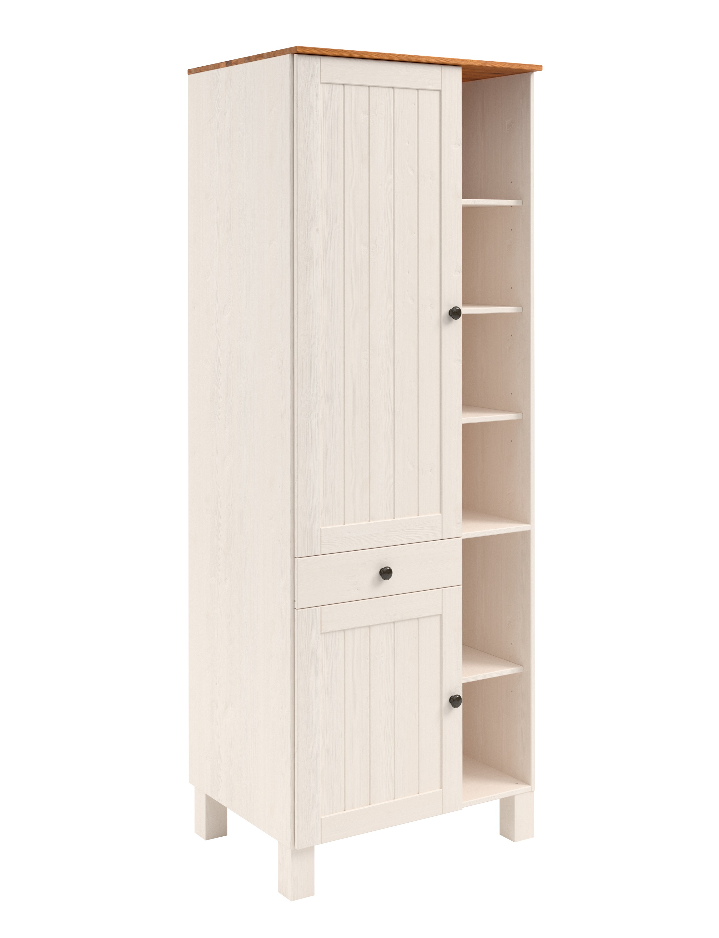 Home affaire Hochschrank »Alby2«, Mit Metallgriffen, Breite 75 cm