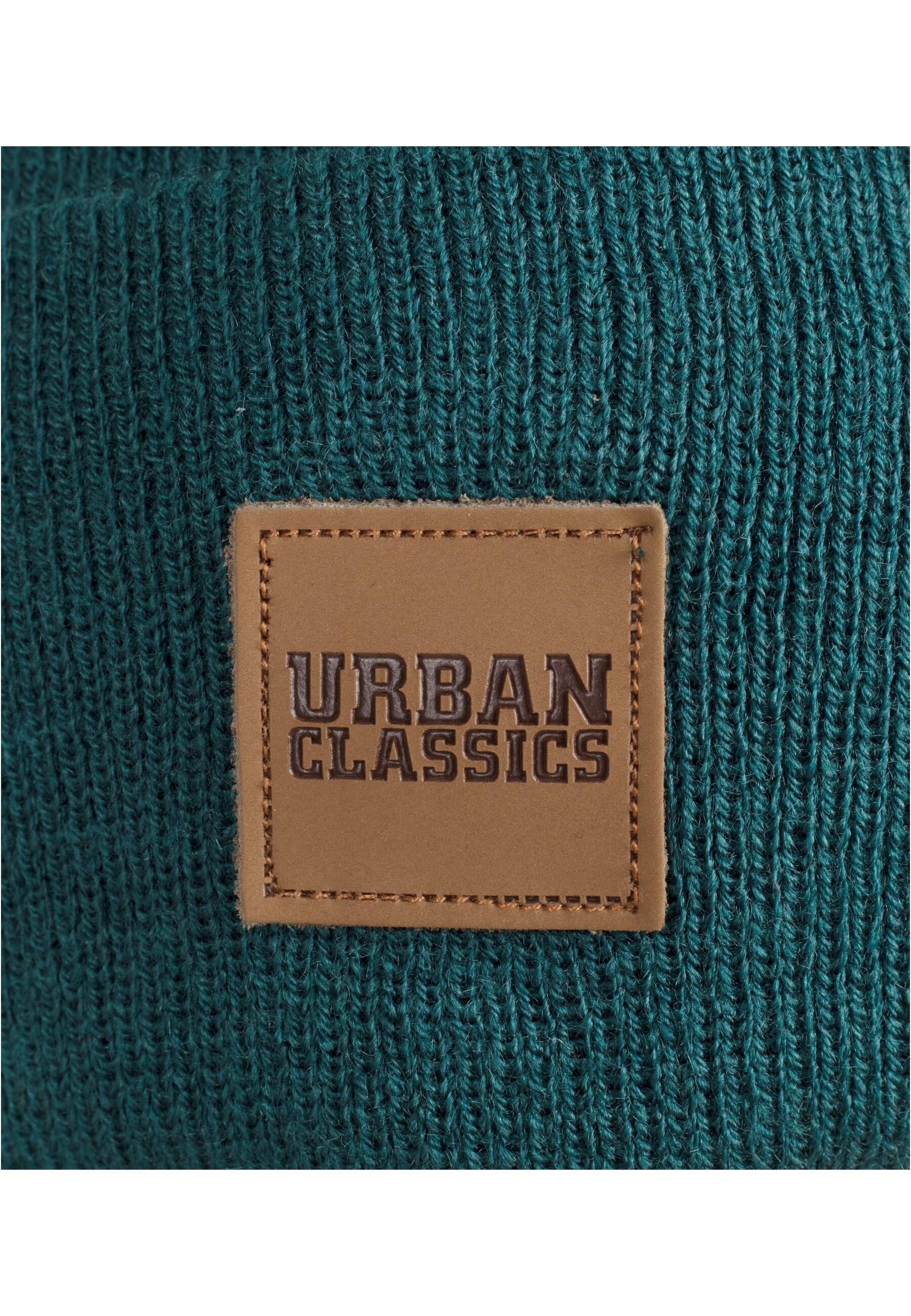 URBAN CLASSICS Beanie "Urban Classics Unisex Synthetic Leatherpatch Long Be günstig online kaufen