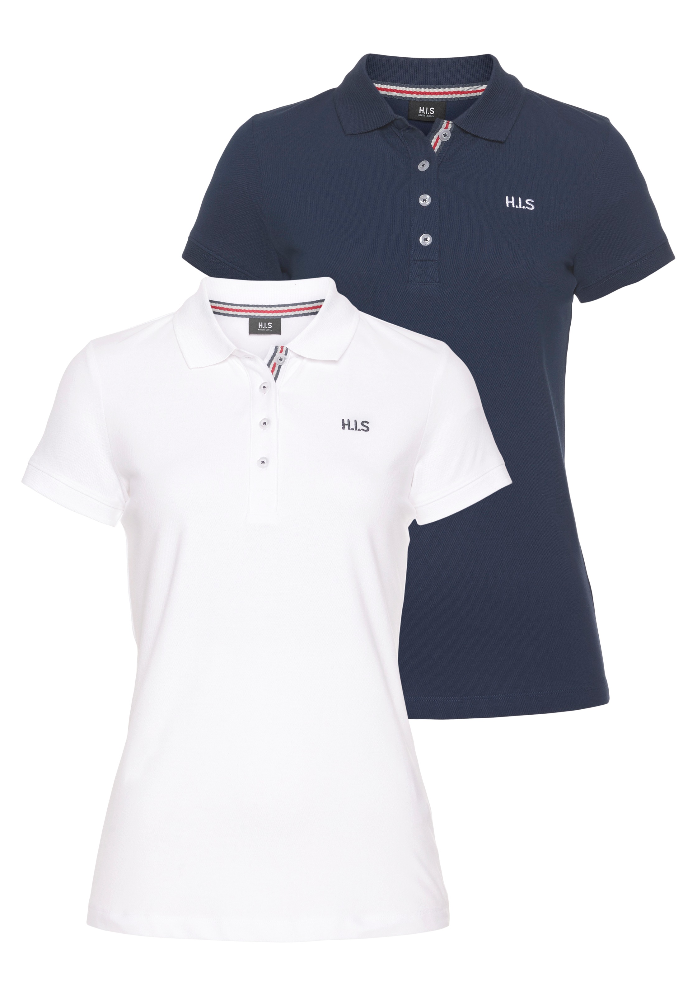 H.I.S Poloshirt, Kurzarm, figurbetonte Passform, mit klassischem Polokragen günstig online kaufen