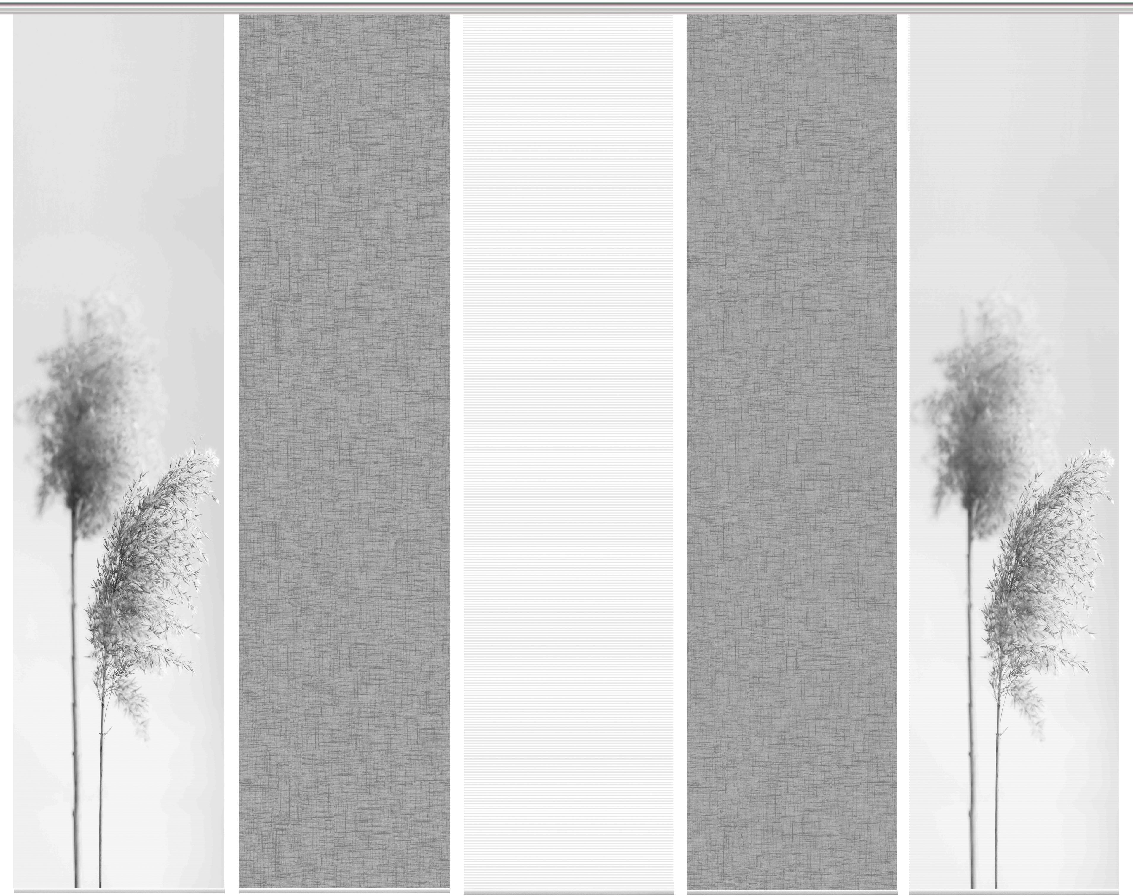 Thumbnail - Vision S Schiebegardine "IRLOS 5er SET" Paneelwagen 5 Stk. tlg. Schiebevorhang Digidruck 5er Set IRLOS