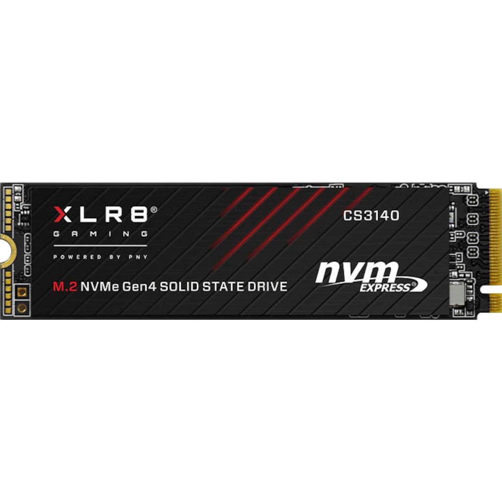 PNY interne SSD »XLR8 CS3140 M.2 NVMe Gen4«, Anschluss M.2 (2880)-PCI Express 4.0, Gaming