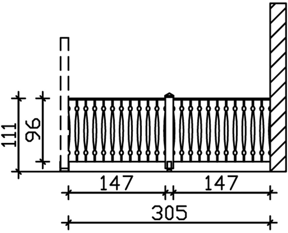 Skanholz Brüstungsgeländer »Balkonschalung« für die Seite