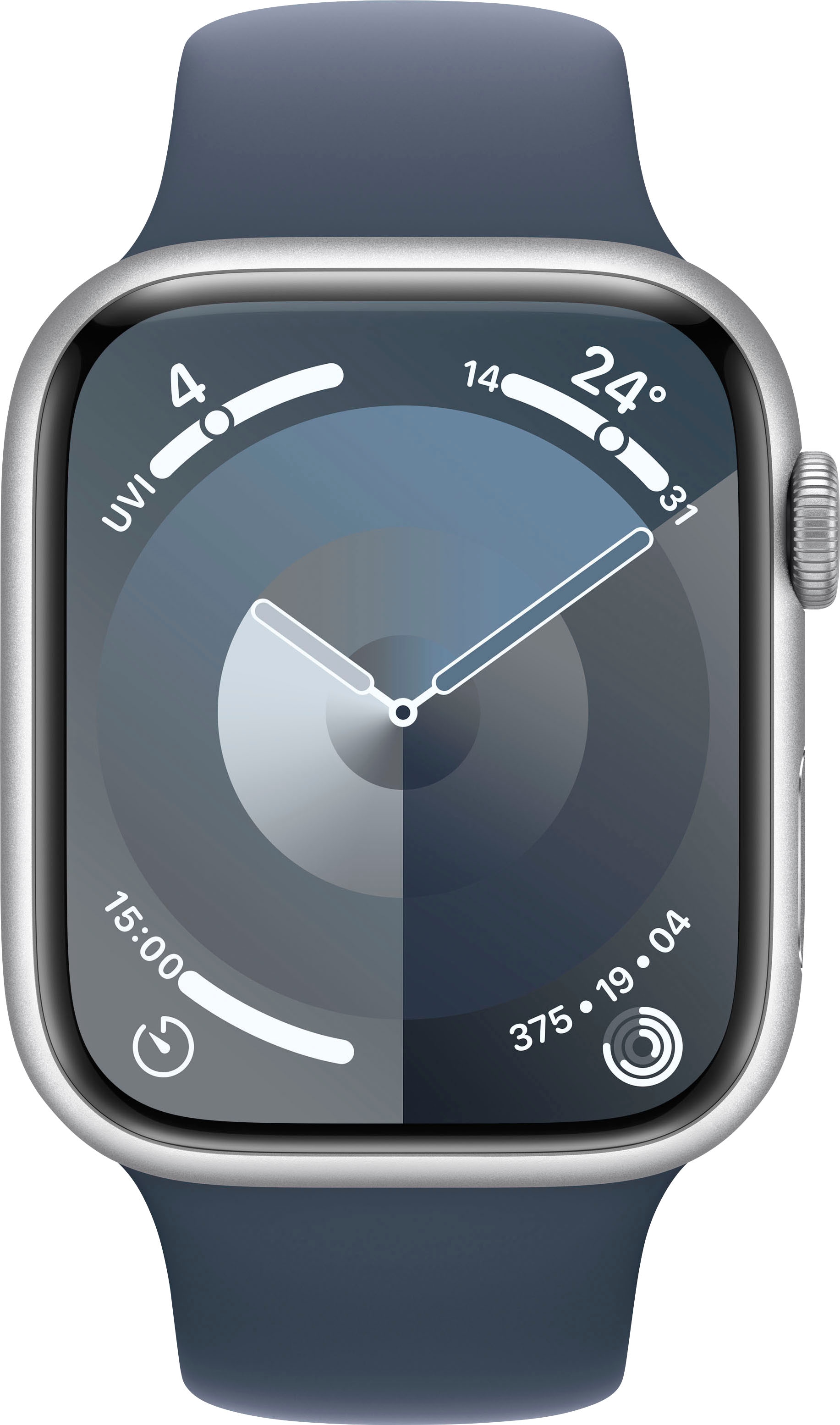 Apple Smartwatch »Watch Series 9 GPS Aluminium 45mm M/L«, (Watch OS 10 Sport Band)