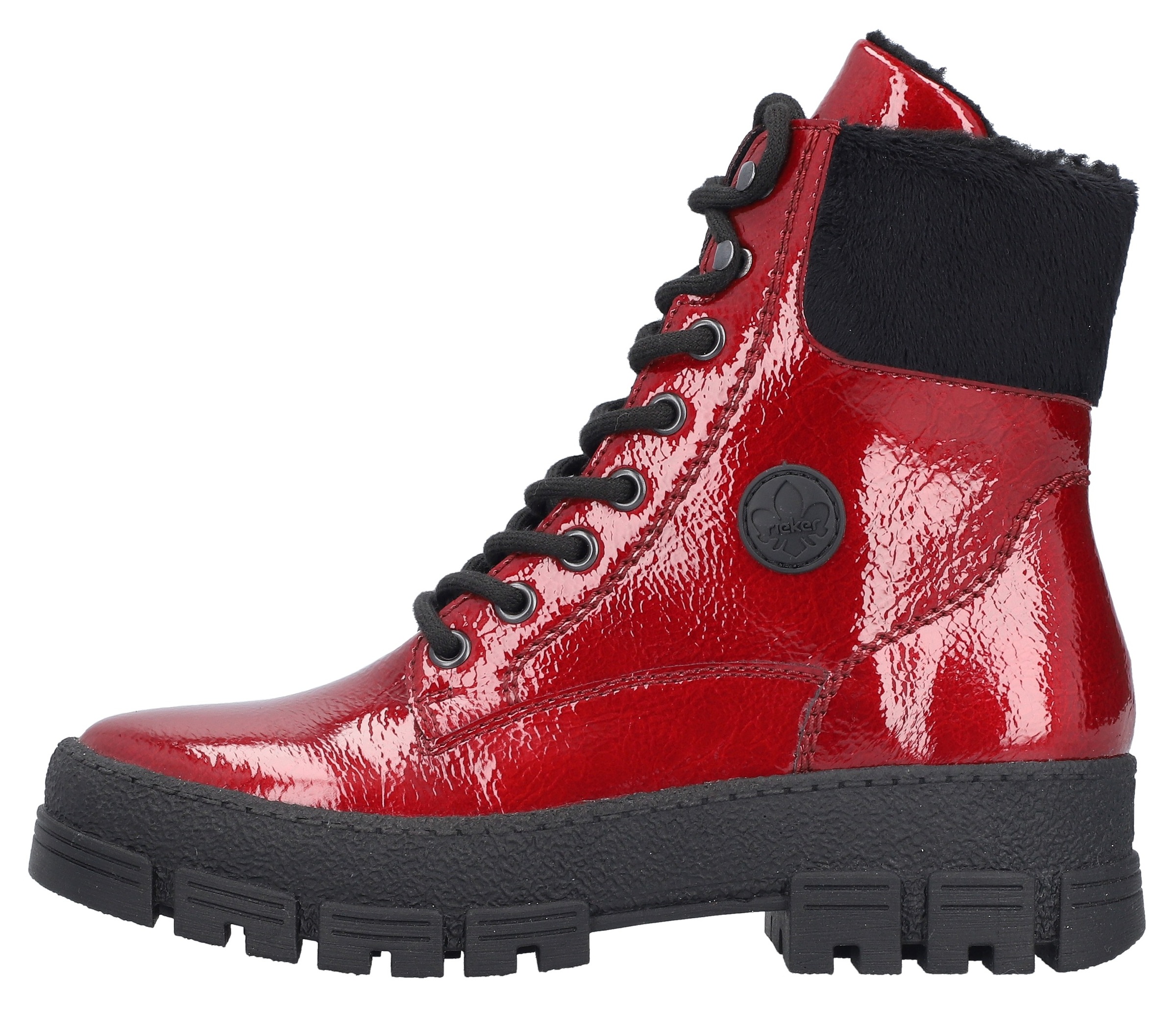 Rieker Winterstiefelette, Plateauboots, Winterboots mit Innenreißverschluss, bequeme Form