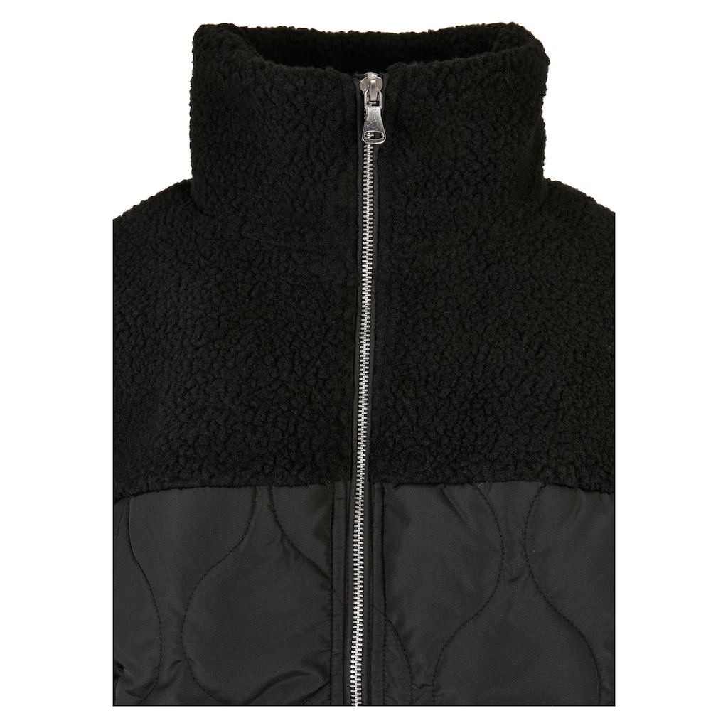 URBAN CLASSICS Winterjacke »Urban Classics Damen Ladies Oversized Sherpa Quilted Coat«, (1 St.), ohne Kapuze