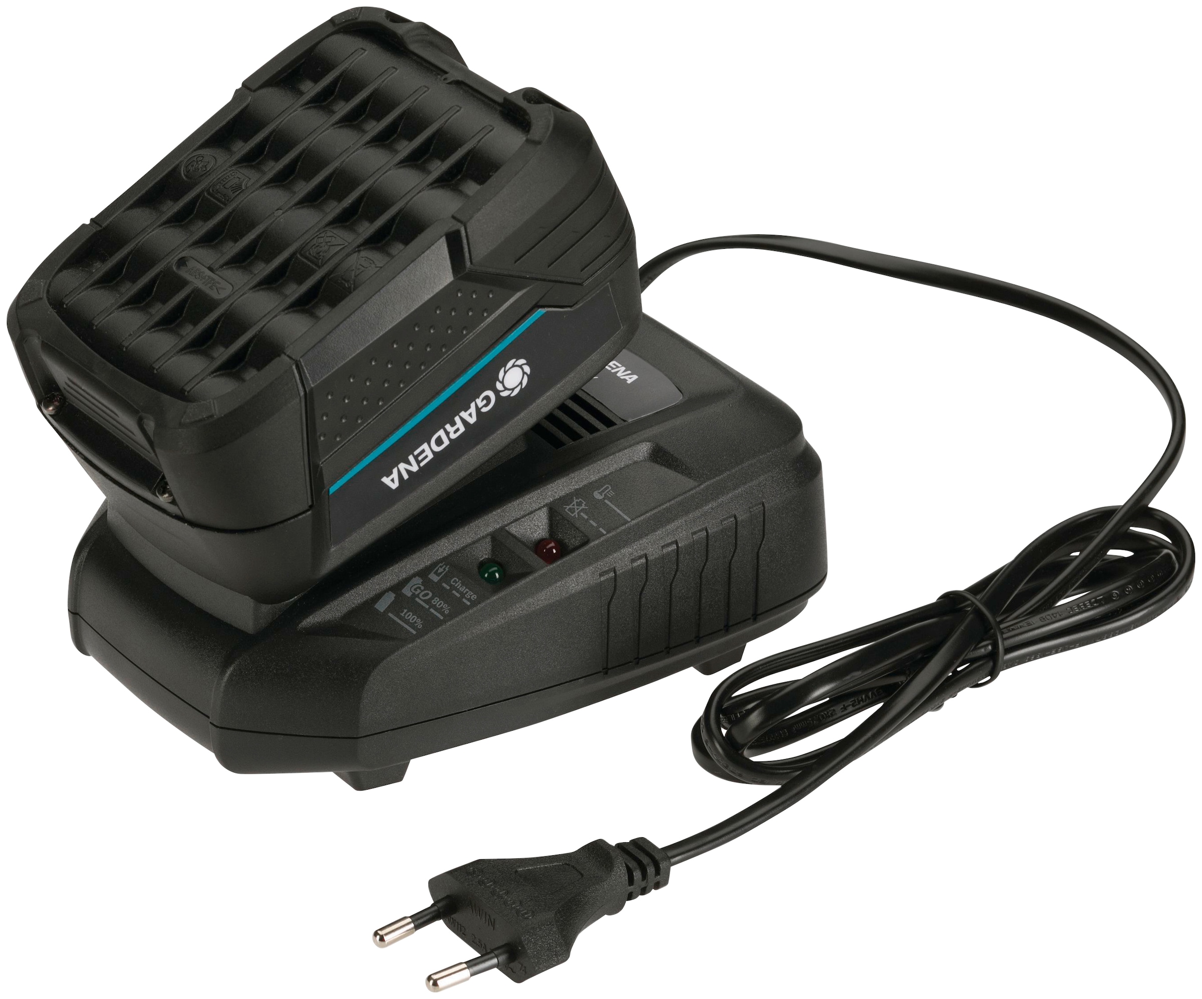 GARDENA Akku-Set »P4A PBA 18V/72 + AL 1830 CV, 14908-20«, Starter-Kit Ladegerät mit 18V/4,0 Ah Akku