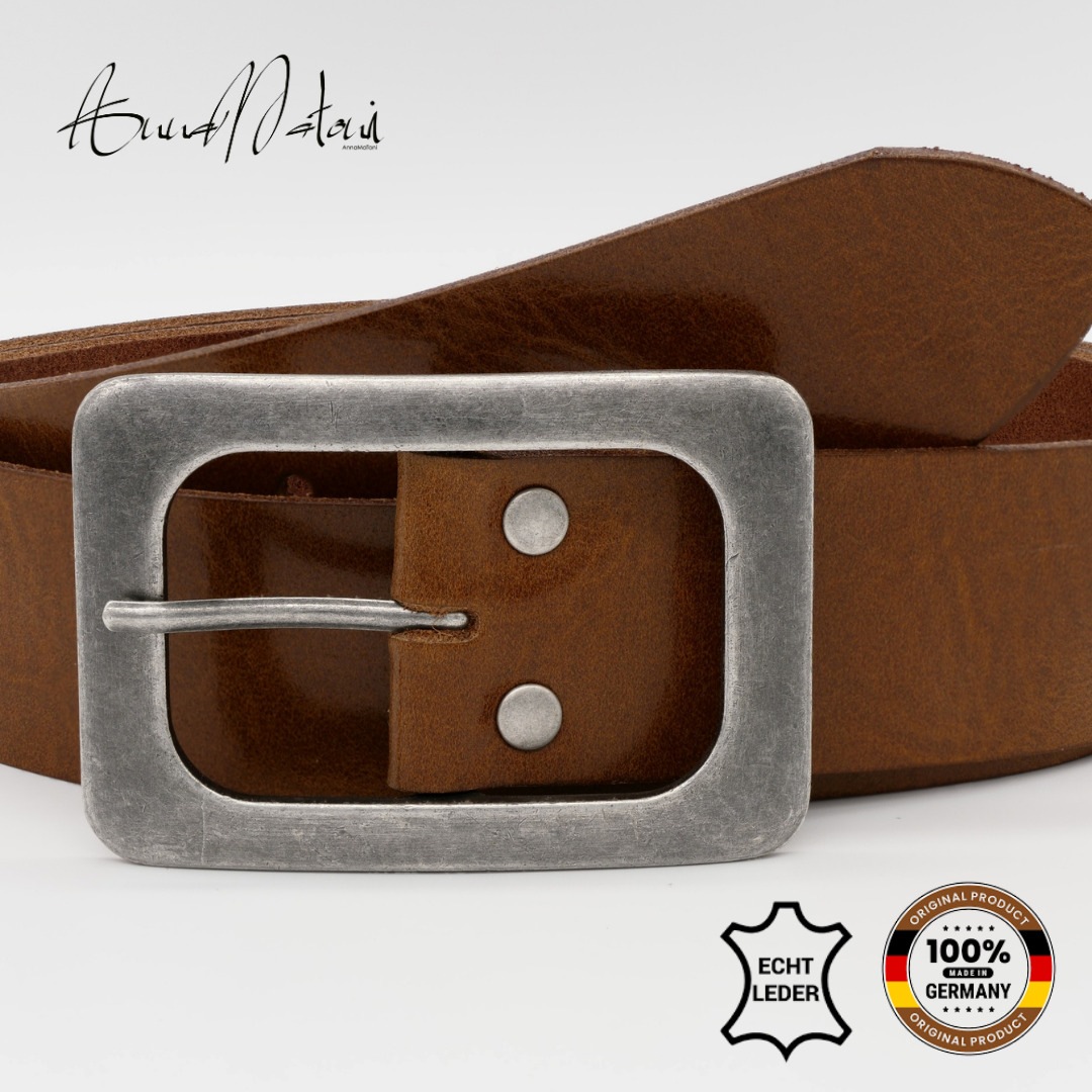 AnnaMatoni Ledergürtel »AnnaMatoni Leder Gürtel Blu«