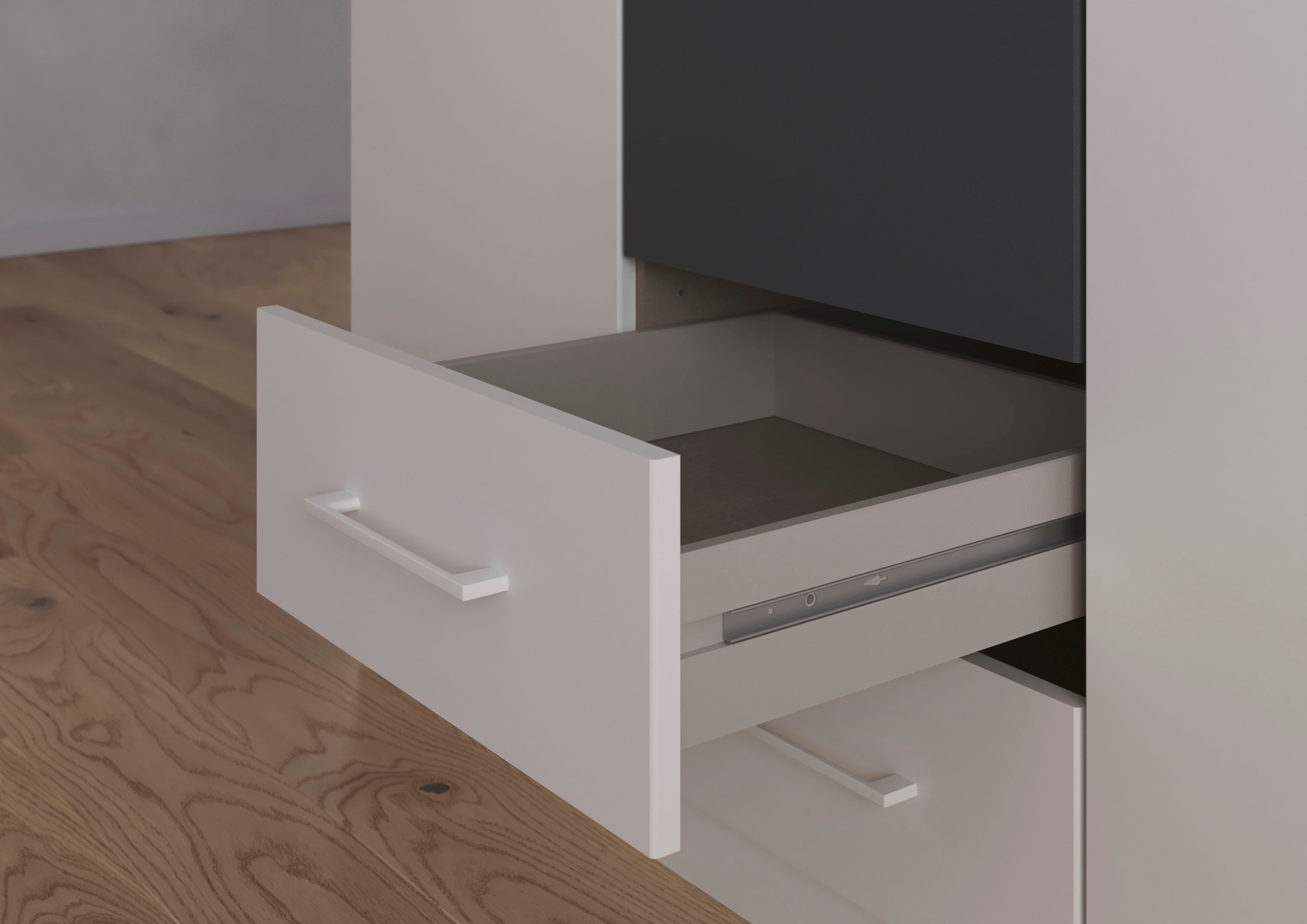 rauch Drehtürenschrank »Kleiderschrank Schrank Garderobe KREFELD optional mit Spiegel«, mit 3 Griff-Varianten, inkl. praktischen Schubladen MADE IN GERMANY