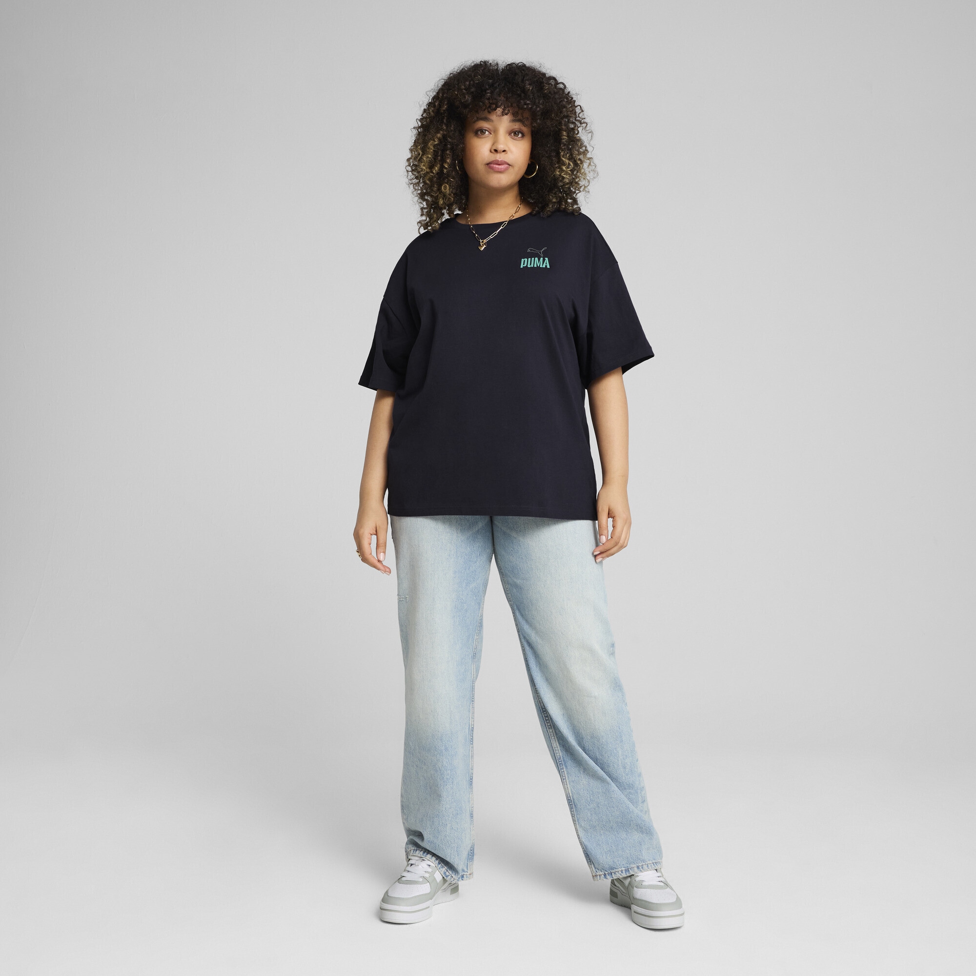PUMA T-Shirt »Wardrobe Essentials Relaxed Graphic T-Shirt Damen«