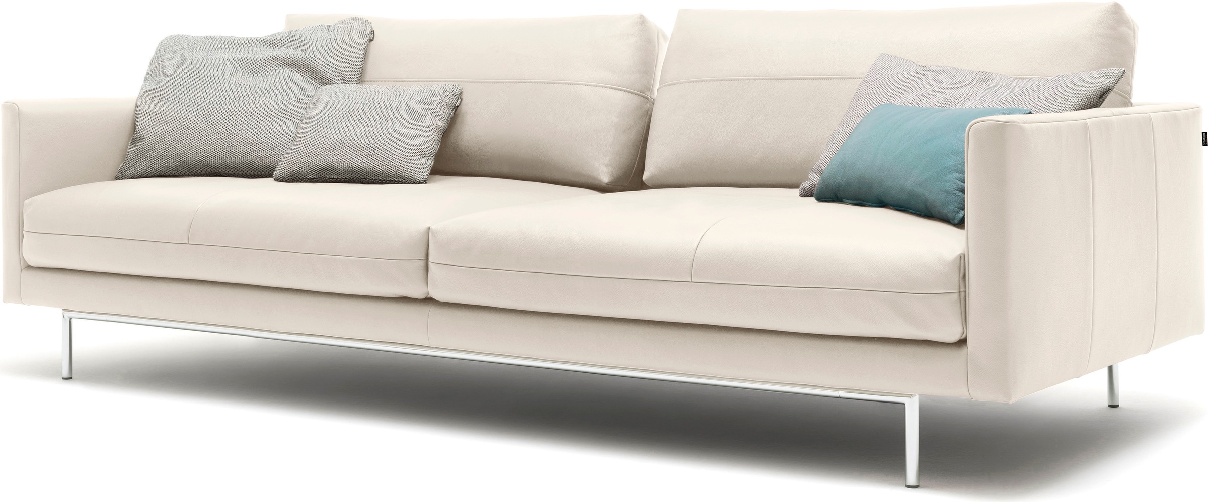 Creation BY ROLF BENZ 3,5-Sitzer »CR.414, Designsofa, edles Sofa, Loungesofa, Ledersofa, klares Design«, aus Leder oder Chenille, erstklassiger Sitzkomfort, legere Polsterung