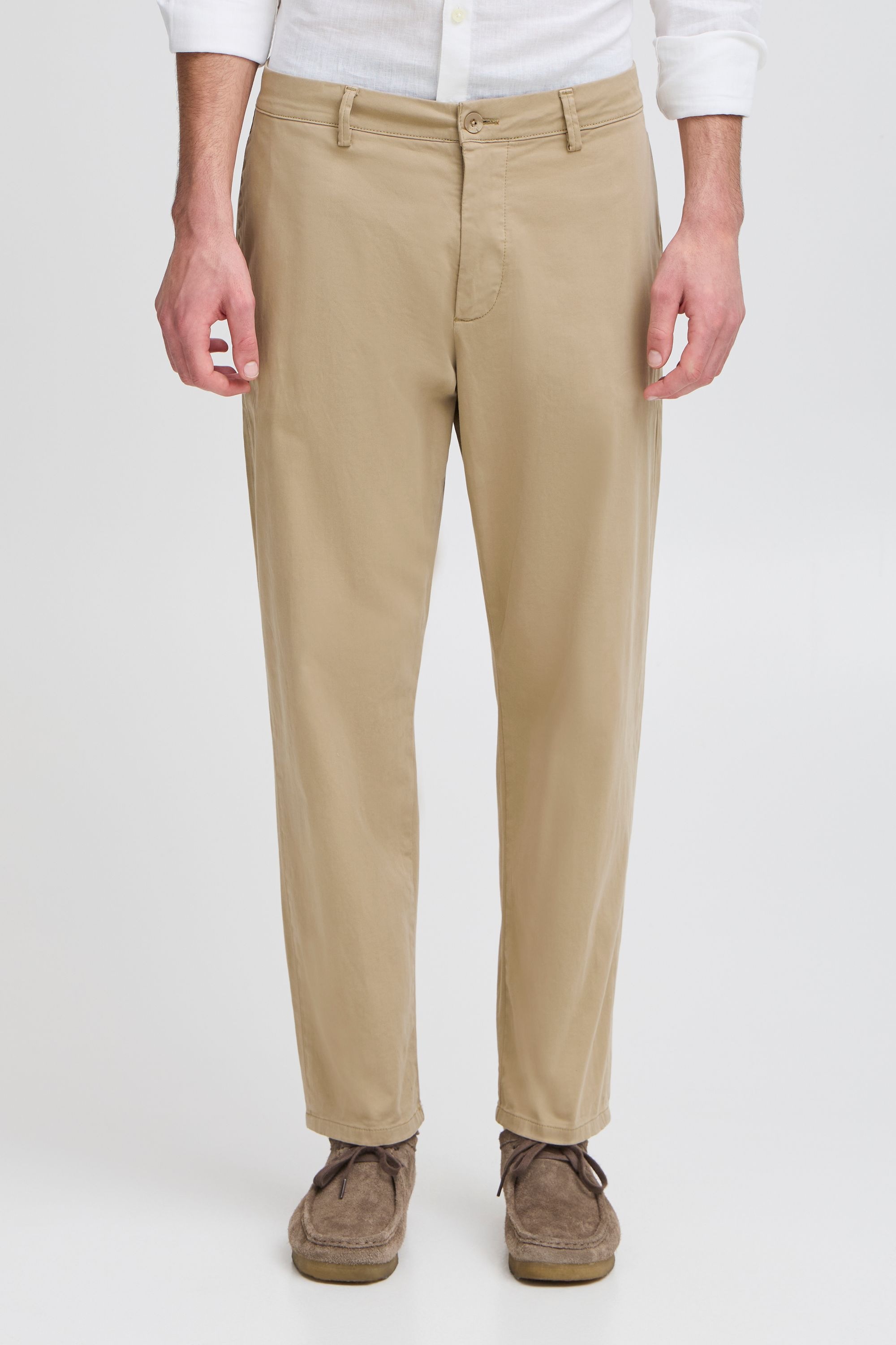 Chinohose CASUAL FRIDAY "Chinohose CFPepe", Herren, Gr. 38, Länge 34, grün (tree house), Obermaterial: 97% Baumwolle CO. 3% Elasthan EL., Hosen Chinohose 3