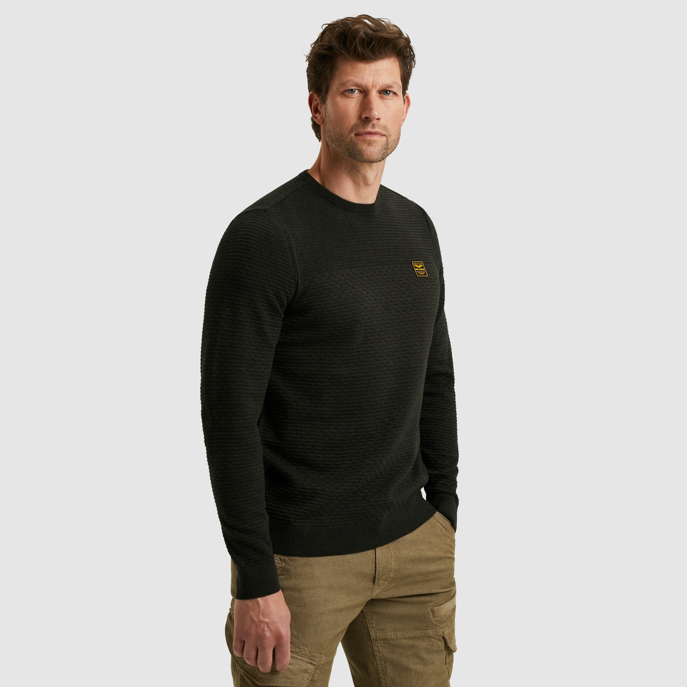 PME LEGEND Strickpullover mit Strick-Muster günstig online kaufen