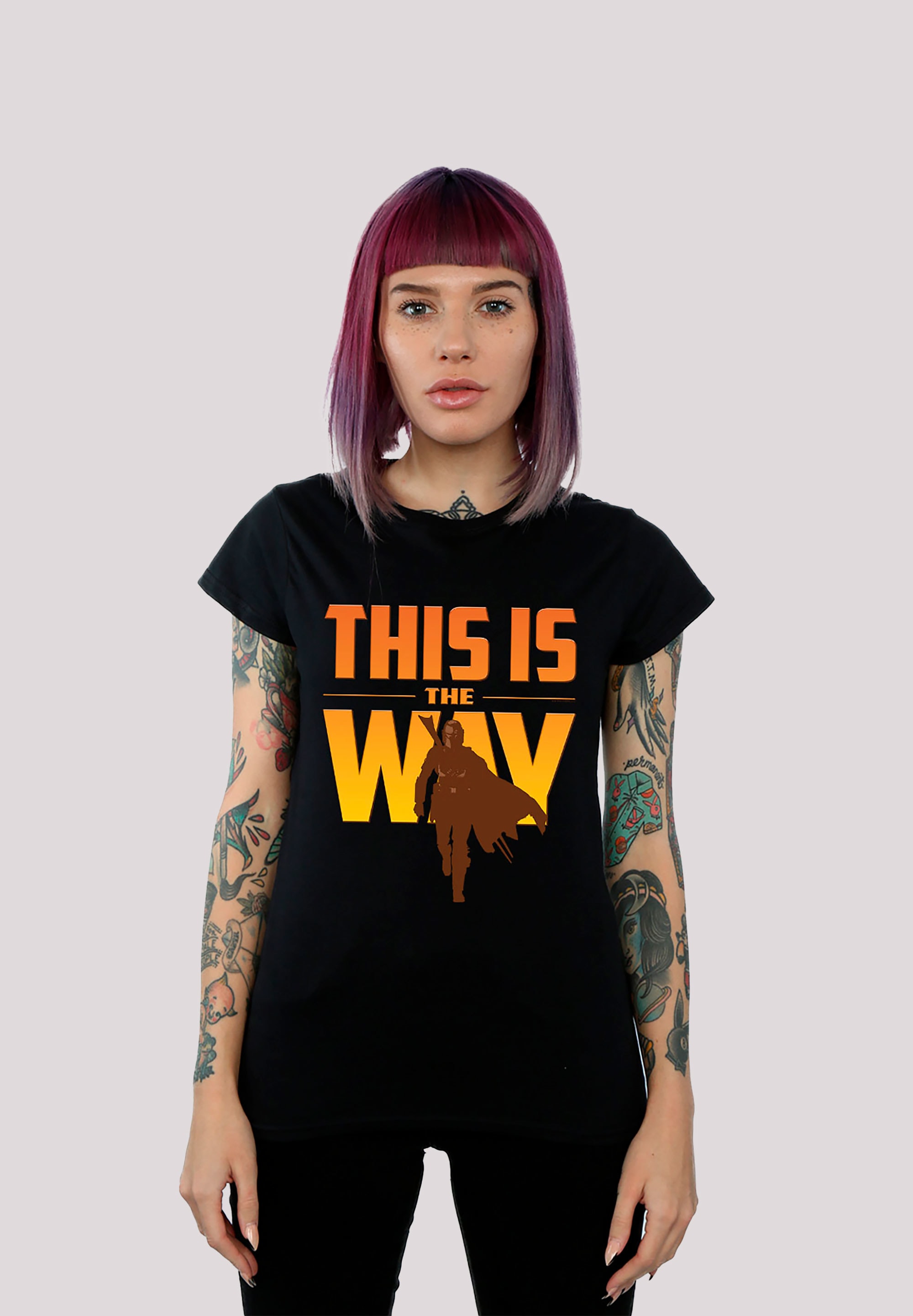 F4NT4STIC T-Shirt »Star Wars The Mandalorian This Is The Way«, Print