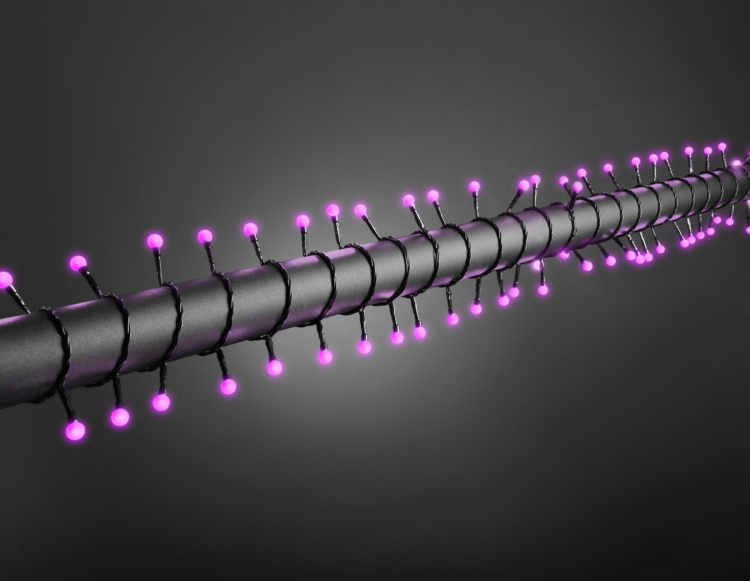 KONSTSMIDE LED-Lichterkette »Weihnachtsdeko aussen«, BAUR Dioden, 80 80 LED purpurfarbene Globelichterkette, bestellen | runde Dioden St.-flammig