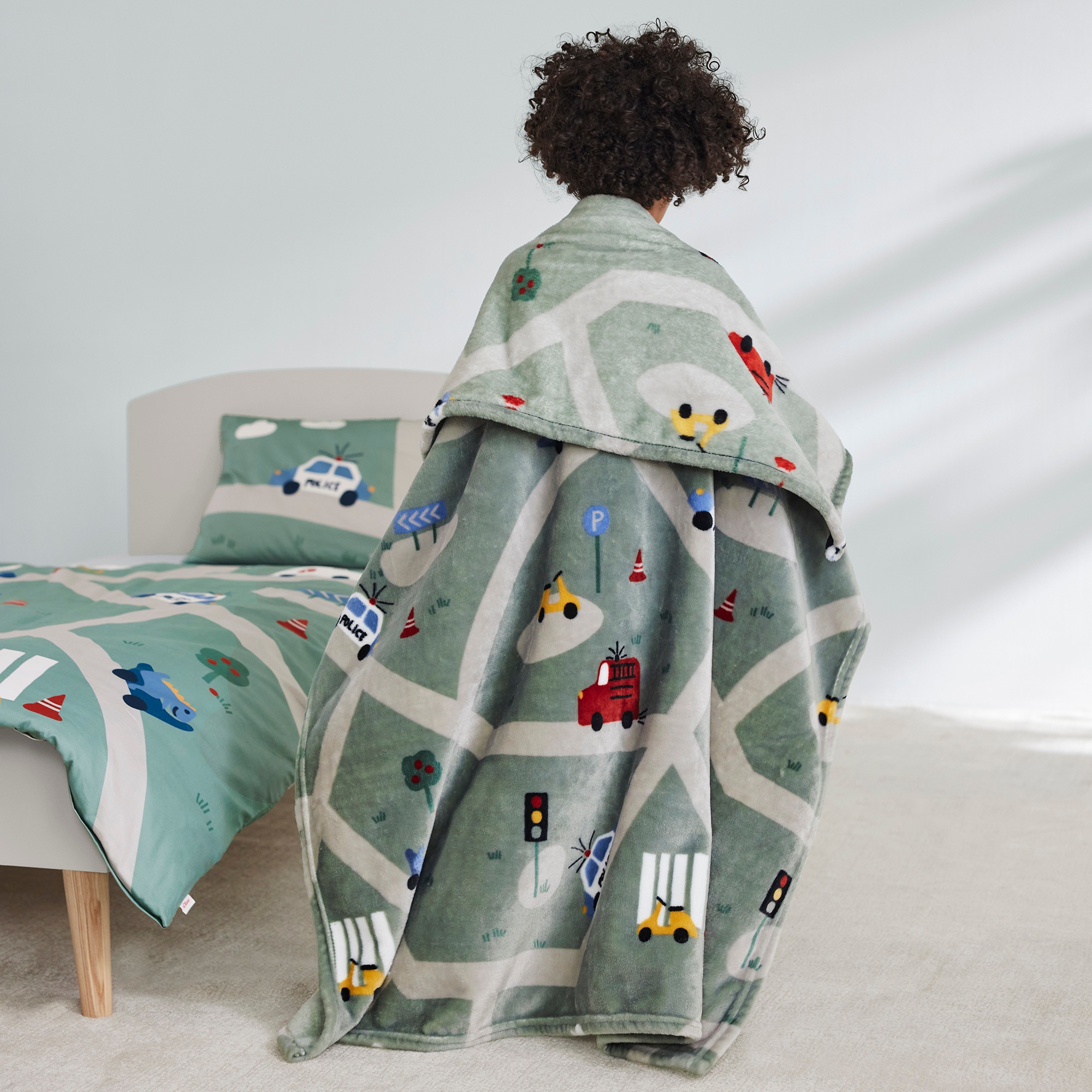 s.Oliver Kinderdecke "Flanellfleecedecke s.Oliver Junior Straßen" Straßenve günstig online kaufen