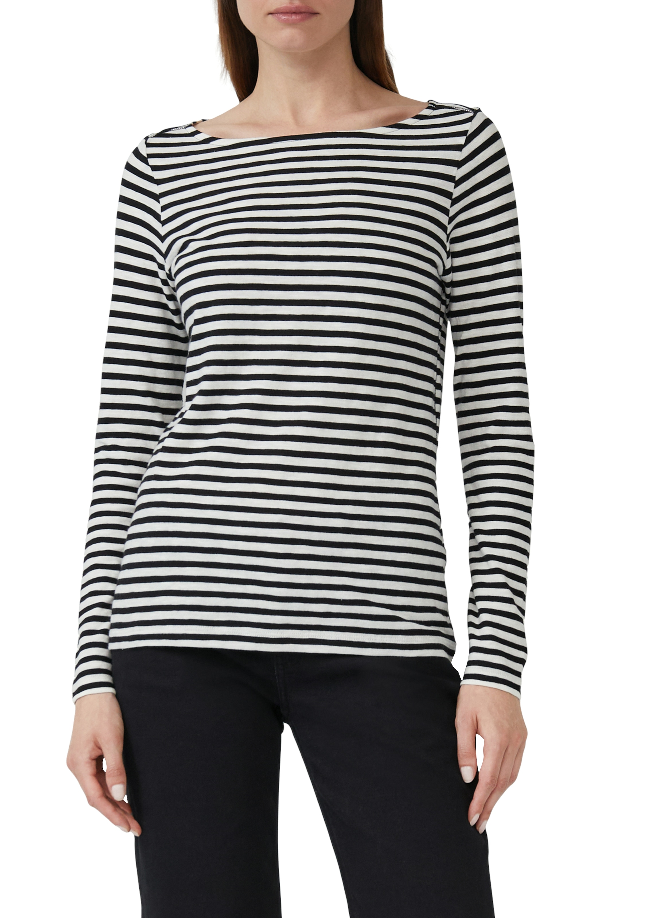 s.Oliver Langarmshirt, mit Streifen Muster günstig online kaufen