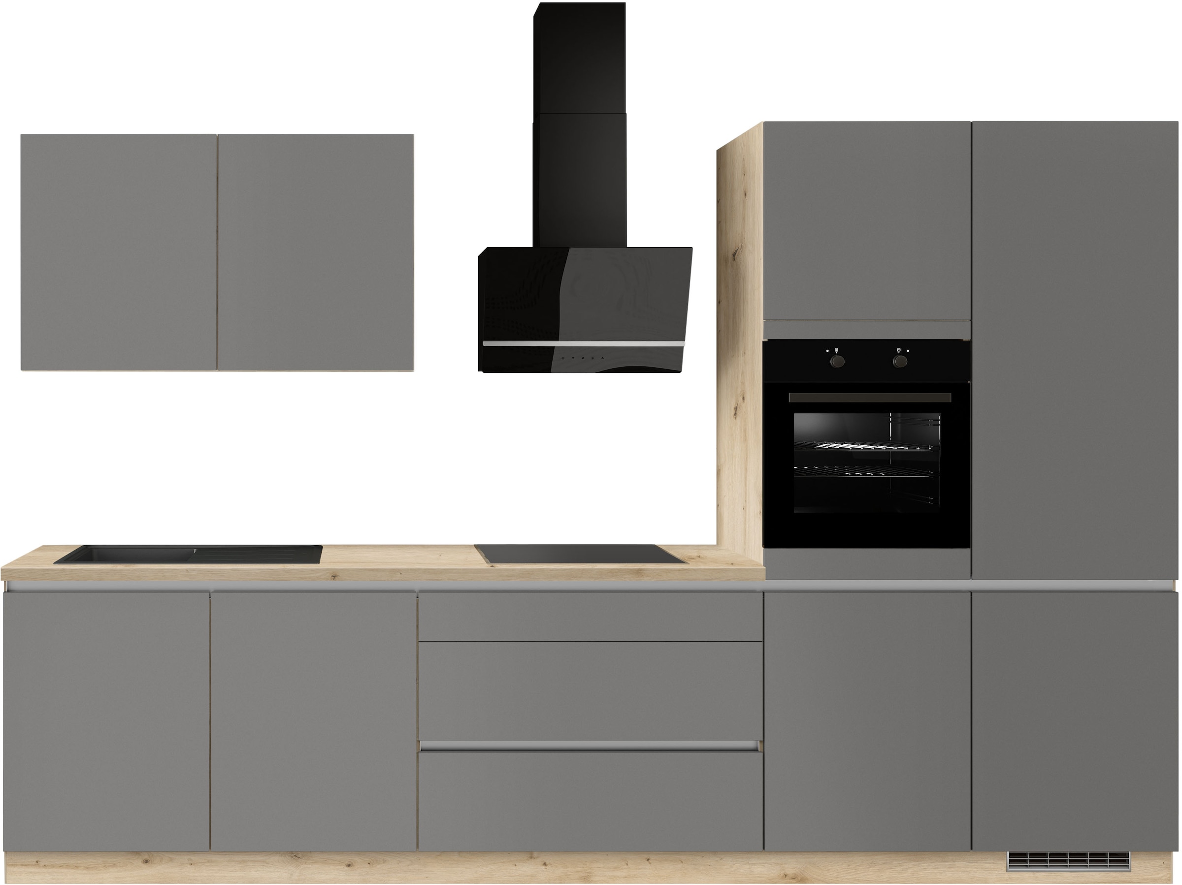 IMPULS KÜCHEN Küche ""Dublin", Anti Fingerprint Oberfläche, Schubkästen mit günstig online kaufen