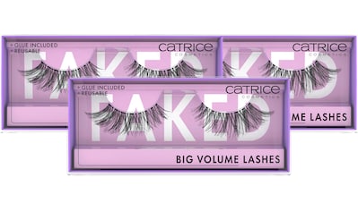 Bandwimpern »Faked Big Volume Lashes«, (Set, 3 tlg.)