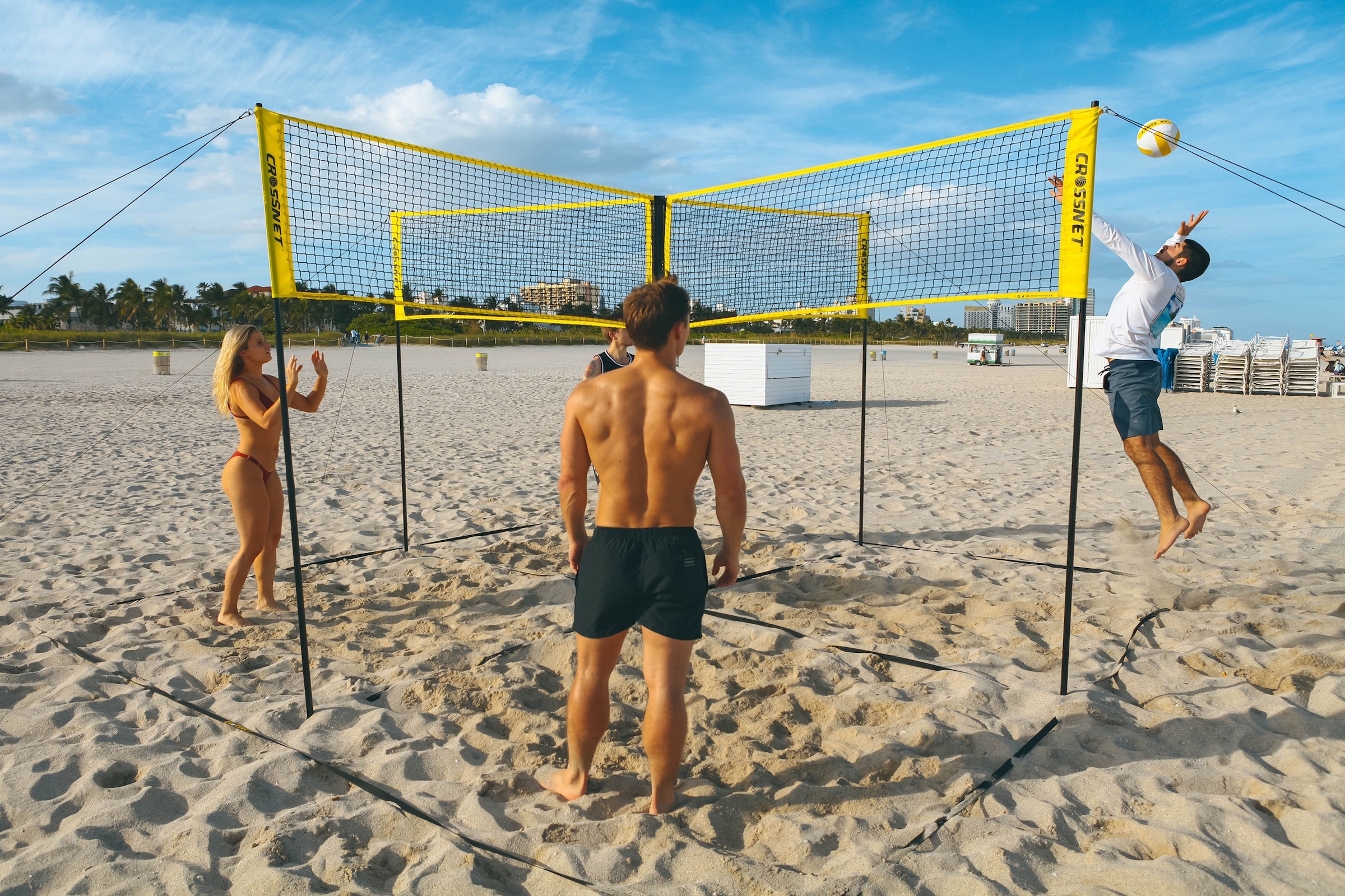 Crossnet distributed by Hammer Volleyballnetz »und Beachballnetz Crossnet«,  mit Transporttasche (Rucksack) | BAUR | Sportnetze