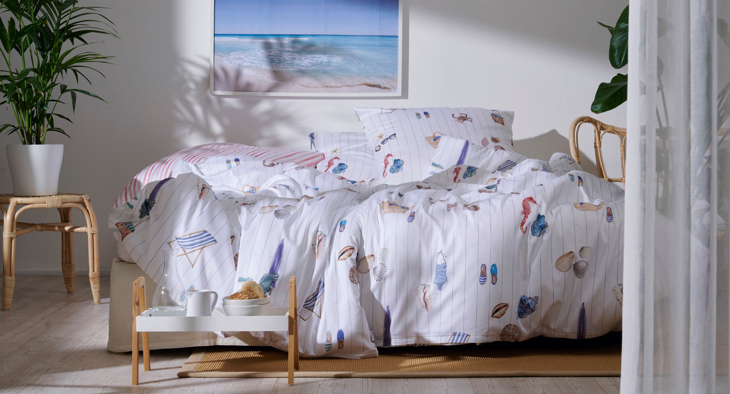 APELT Bettwäsche "Sylt Gots" 2 Stk. tlg. Bio-Baumwolle, Pflegeliecht günstig online kaufen