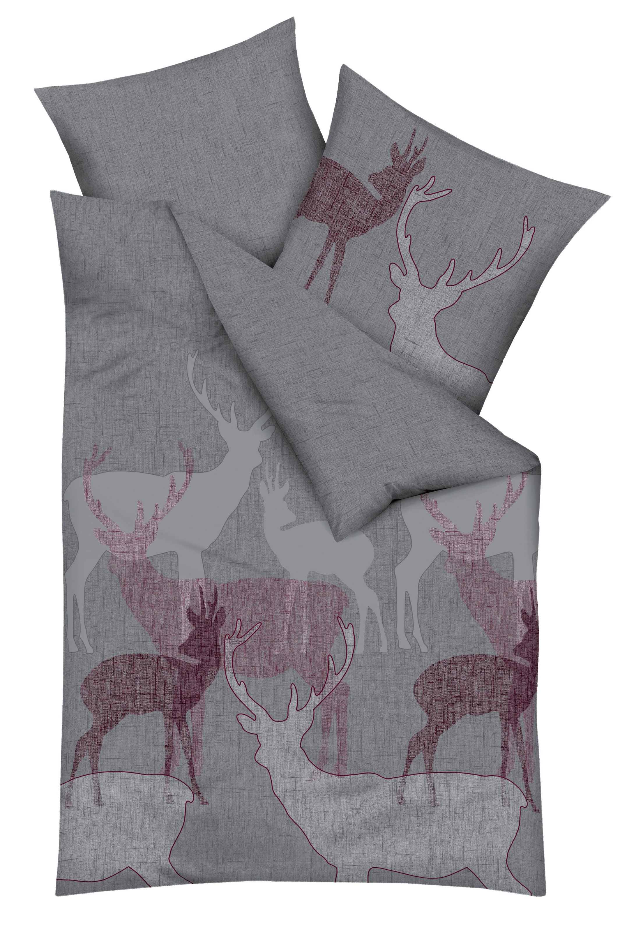 Kaeppel Bettwäsche "Hirsche" 2 Stk. tlg. mit Hirschen günstig online kaufen
