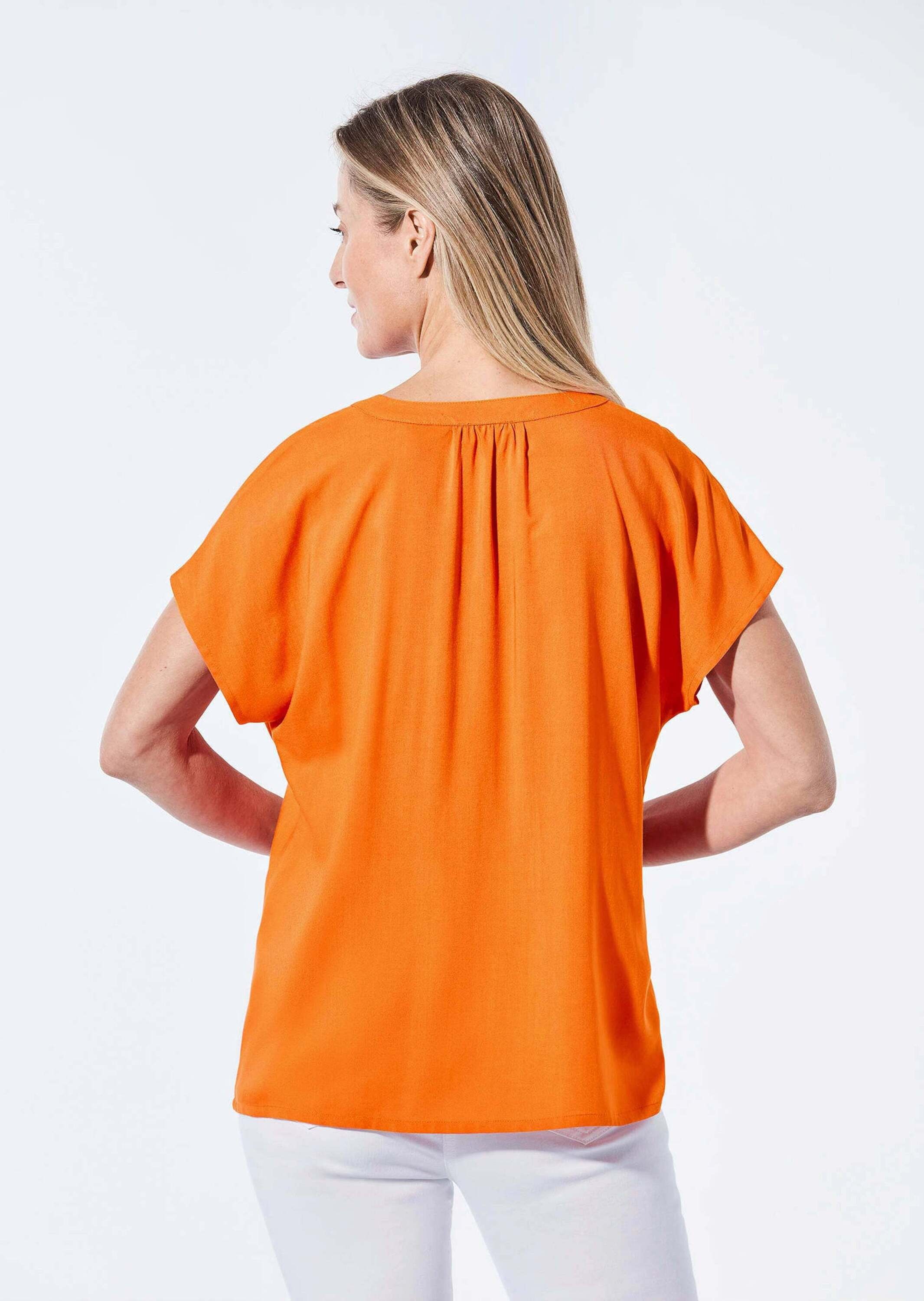 GOLDNER Schlupfbluse »Bluse Bluse mit Tunika Ausschnitt«